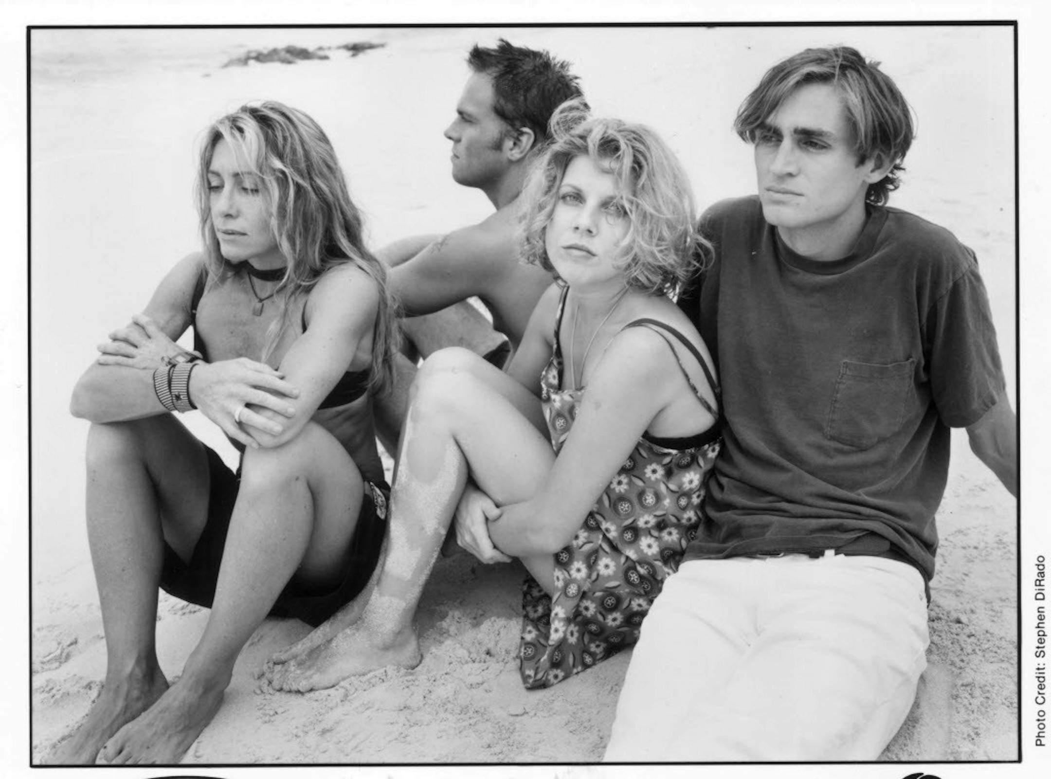 Tanya Donelly (second from right) with Belly in 1994. (photo by Stephen DiRado for Sire Records)