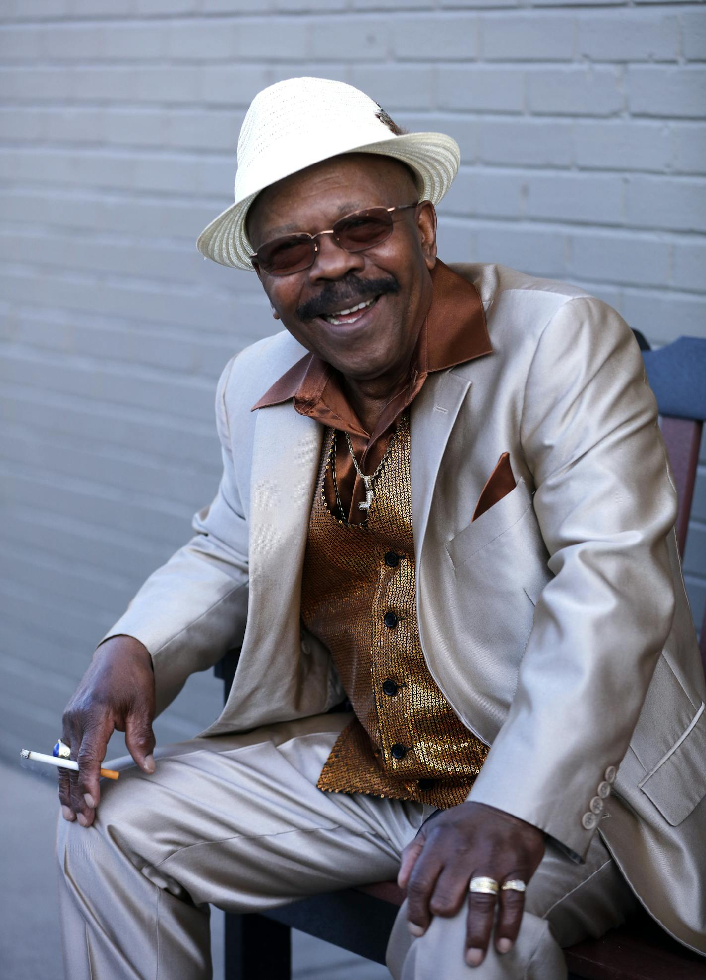 Profile of local blues/R&B singer Wee Willie Walker who is up for five blues awards this week in Memphis [ Star Tribune photo by TOM WALLACE &#xef; tom.wallace@startribune.com SAXO# 1005894128