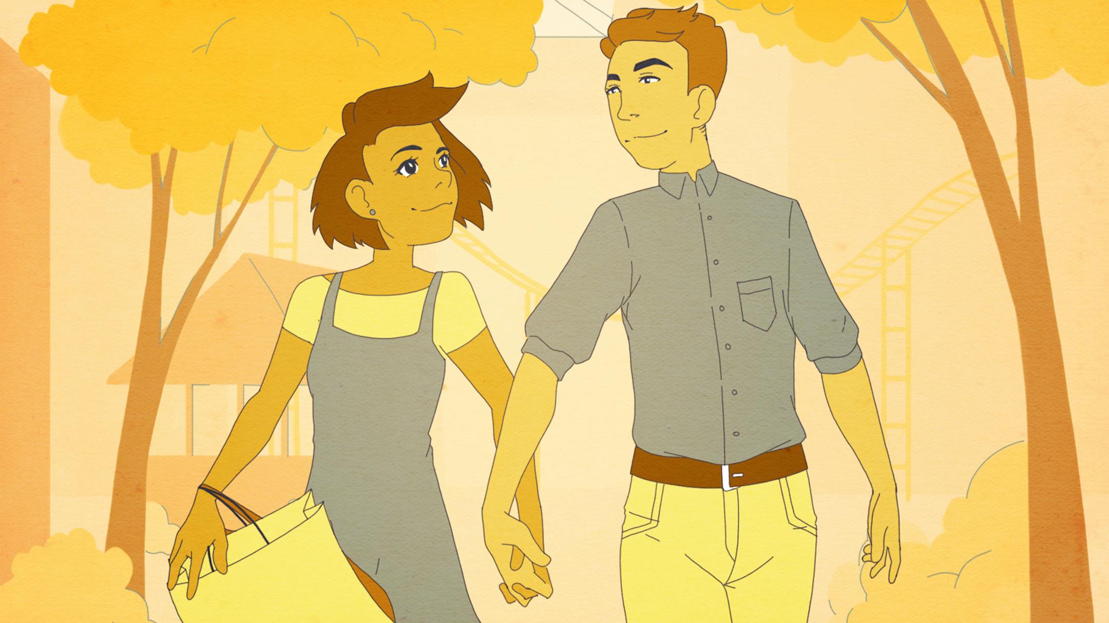 Screenshot from an animated film at AniJam, directed by Sarah Steiner. Provided photo