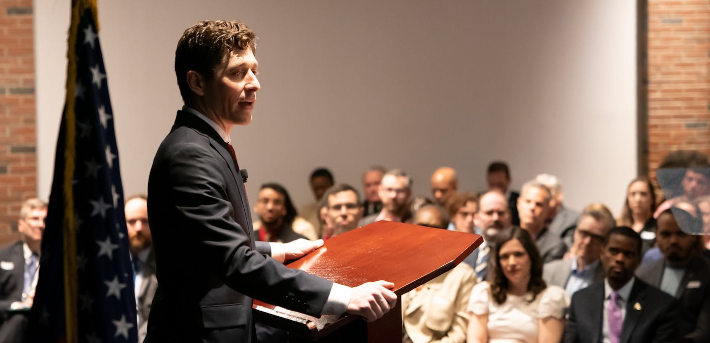 Minneapolis Mayor Jacob Frey delivered his second State of the City address. ] GLEN STUBBE &#x2022; glen.stubbe@startribune.com Thursday, April 18, 2019 Minneapolis Mayor Jacob Frey delivered his second State of the City address.