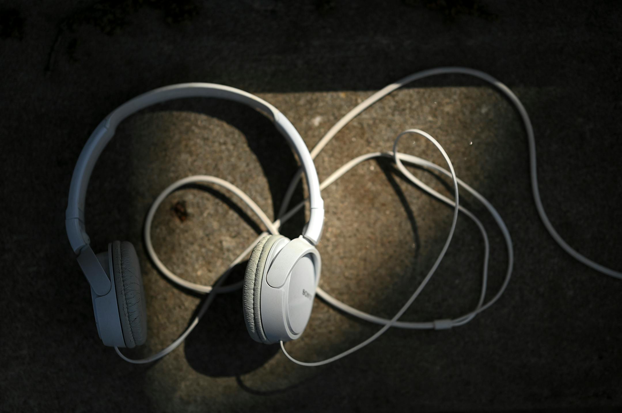 The headphones of Mirabel DeCelle-Burback, 7, who has been learning how to DJ during the pandemic while stuck at home. "I kind of miss school, but I Facetime my friends," said Mirabel. "I go biking. I draw. I dance. I sing."