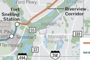 Map of proposed Riverview Corridor