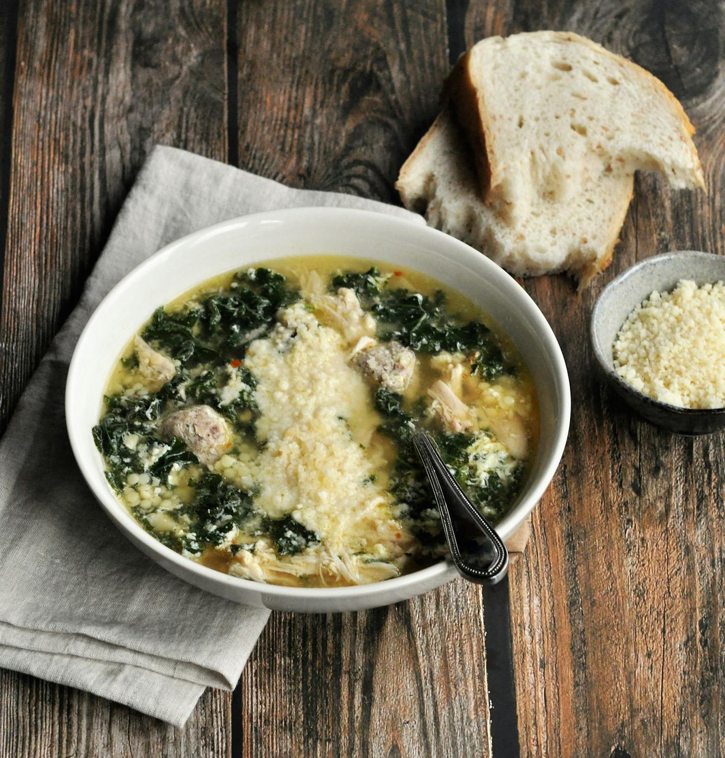 Italian Wedding Soup is the perfect way to use leftover turkey.