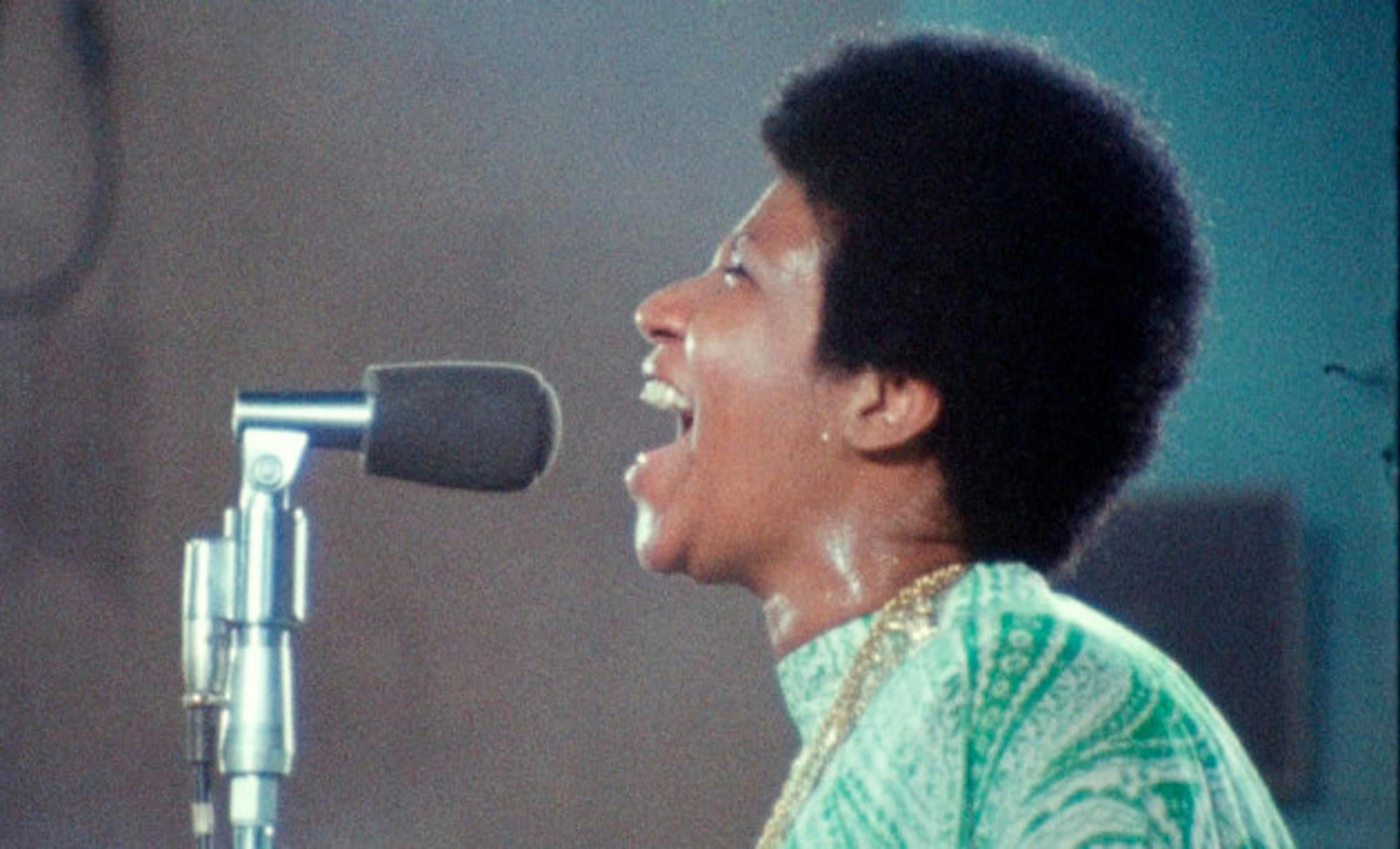 Aretha Franklin in "Amazing Grace"/ Associated Press