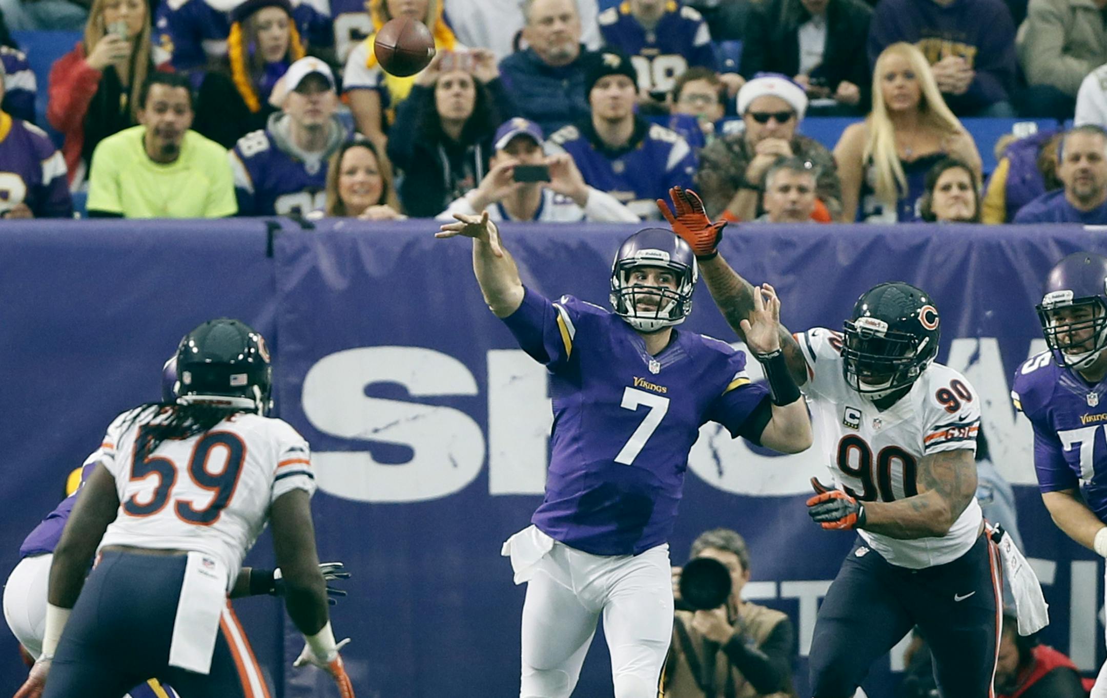 Vikings quarterback Christian Ponder