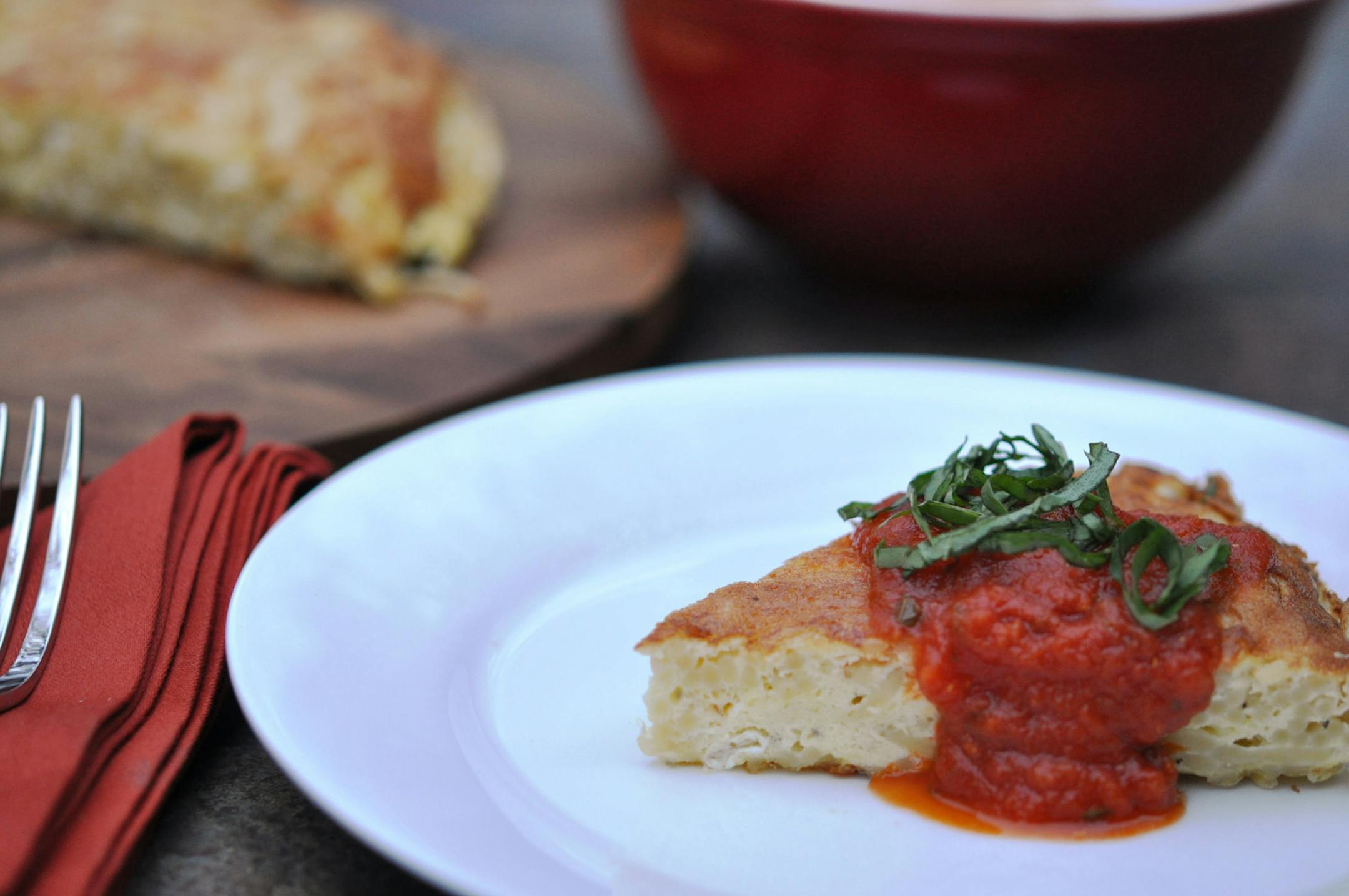 Pasta Frittata makes for a quick supper.