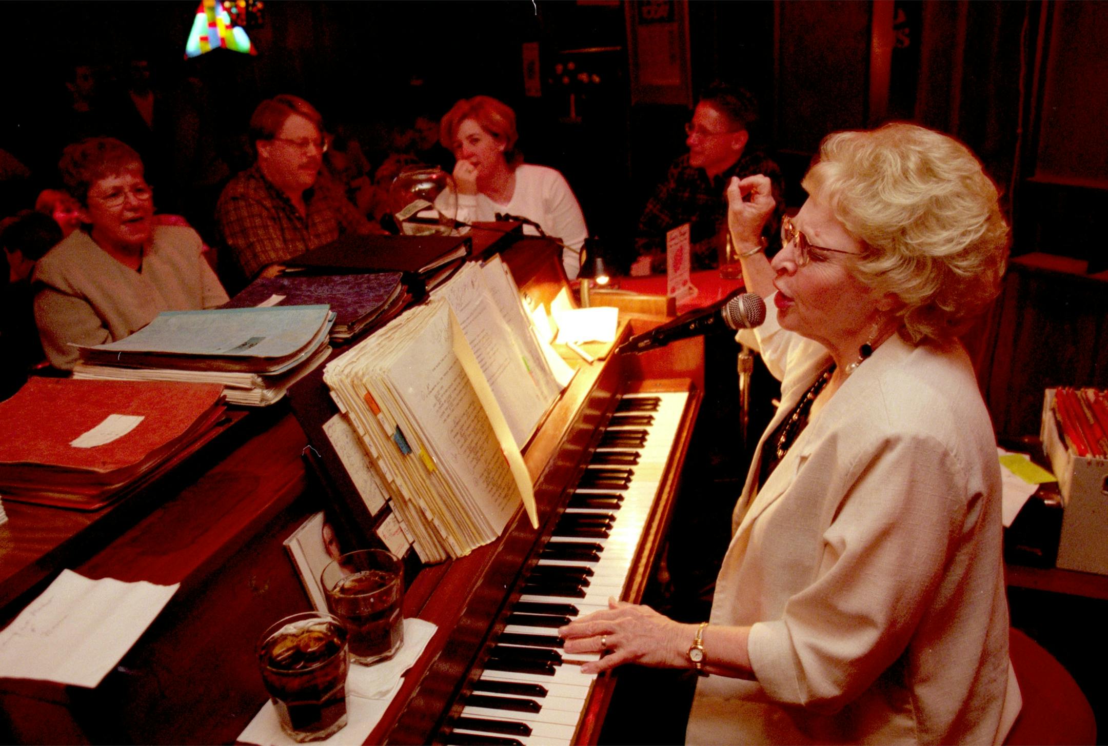 Taste East Hennepin Neighborhood story on the eating establishments. -- They do at Nye's Polonaise Room, where a female triumvirate absolutely rules. The living legend Lou Snider, warms up the early crowd on Fridaynight. she has been holding court at Nye's happy-go-lucky piano bar since the Johnson Administration.