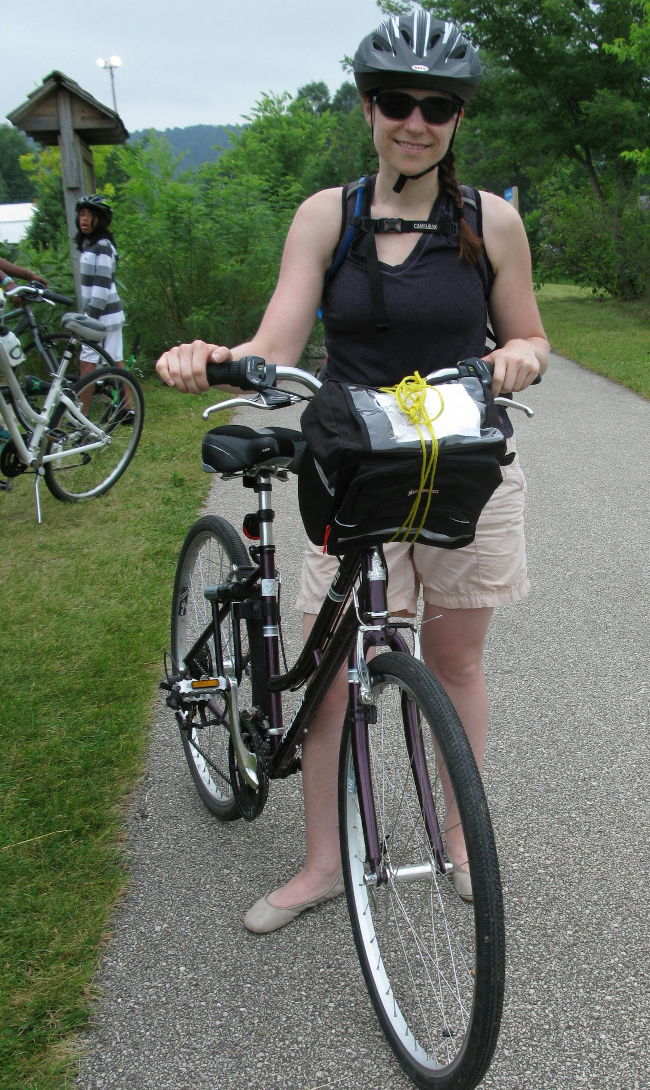 Elizabeth Vaught cycled about 97 miles of the Root River Trail in Houston on a recent weekend.