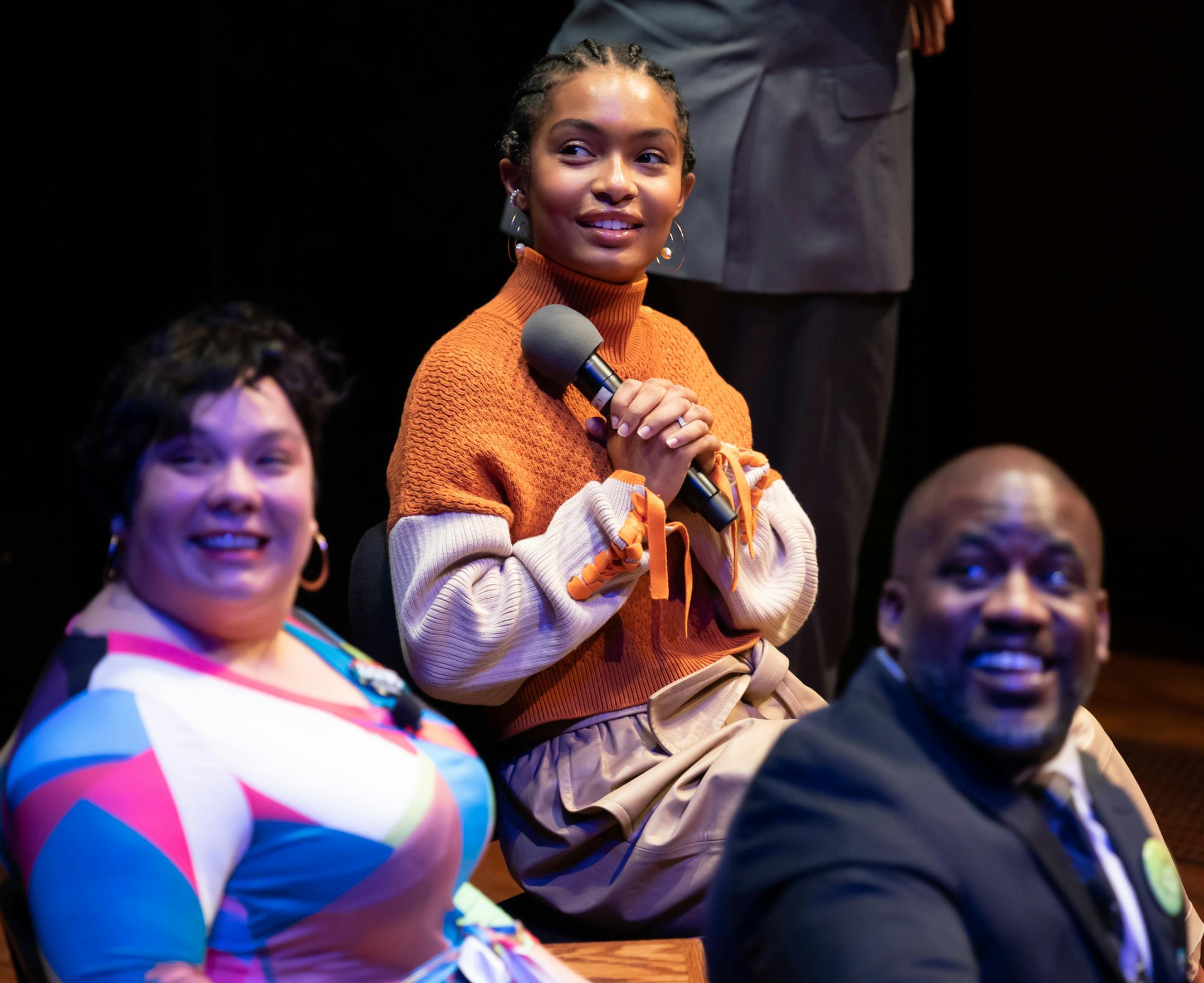Yara Shahidi, who grew up in Minneapolis, answered audience questions. The press release describes her as an actress, producer, change agent, and star of hit Freeform comedy series "grown-ish." ] GLEN STUBBE • glen.stubbe@startribune.com Monday, January 20, 2020 In St. Paul, actress Yara Shahidi will be the keynote at the state's MLK Jr. Day celebration with the theme "For Our Children." Minnesota Gov. Tim Walz and Lt. Gov. Peggy Flanagan will host the 34th Annual State of Minnesota Dr. M