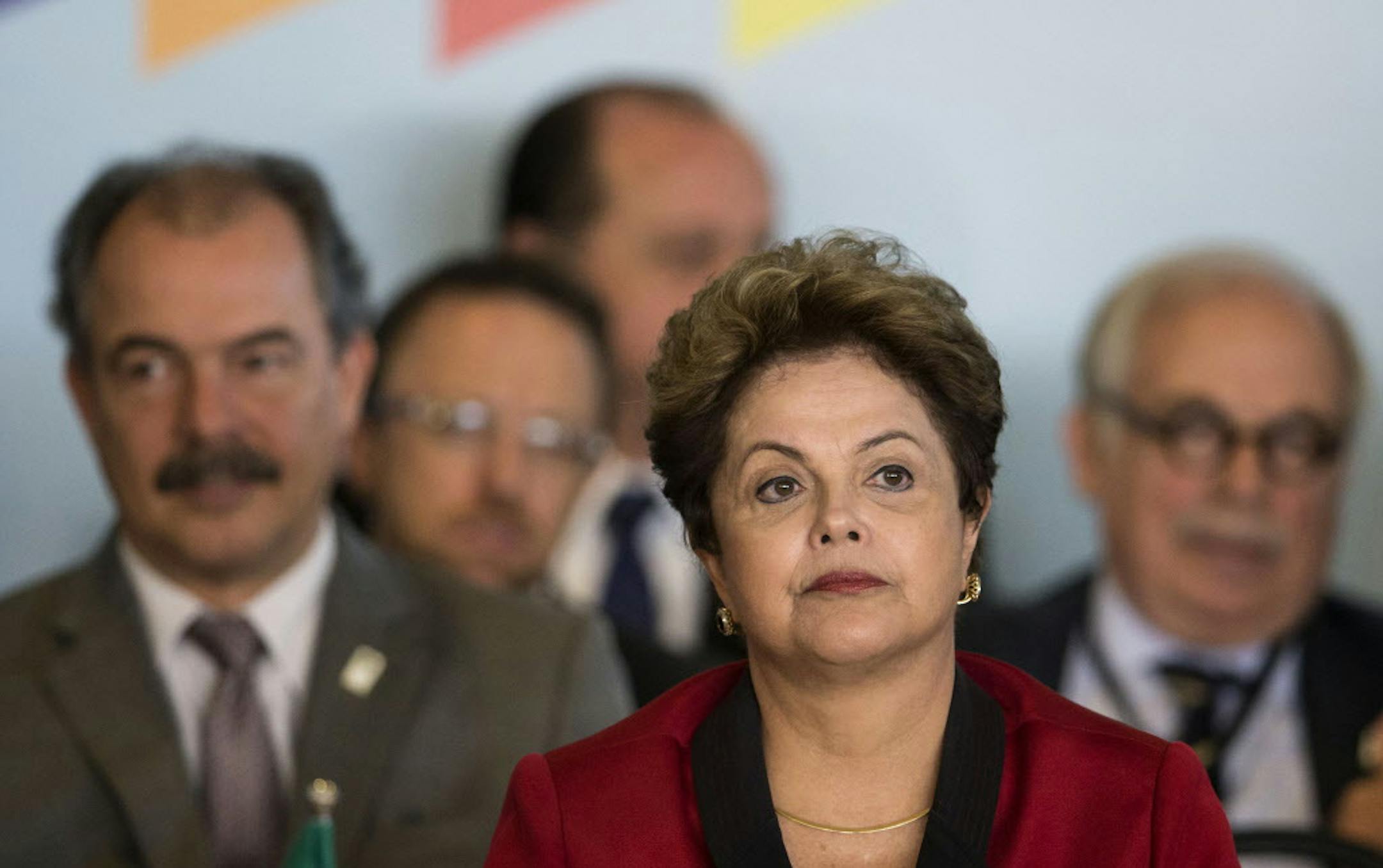 Brazil's President Dilma Rousseff attends the the BRICS Summit at the Itamaraty Palace, in Brasilia, Brazil, Wednesday, July 16, 2014. (AP Photo/Felipe Dana)