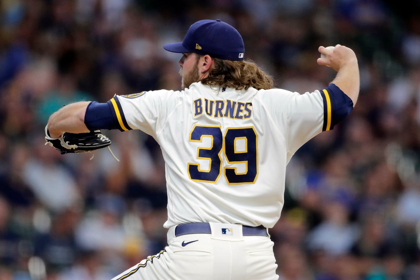 Corbin Burnes struck out 11 Twins batters on Wednesday.