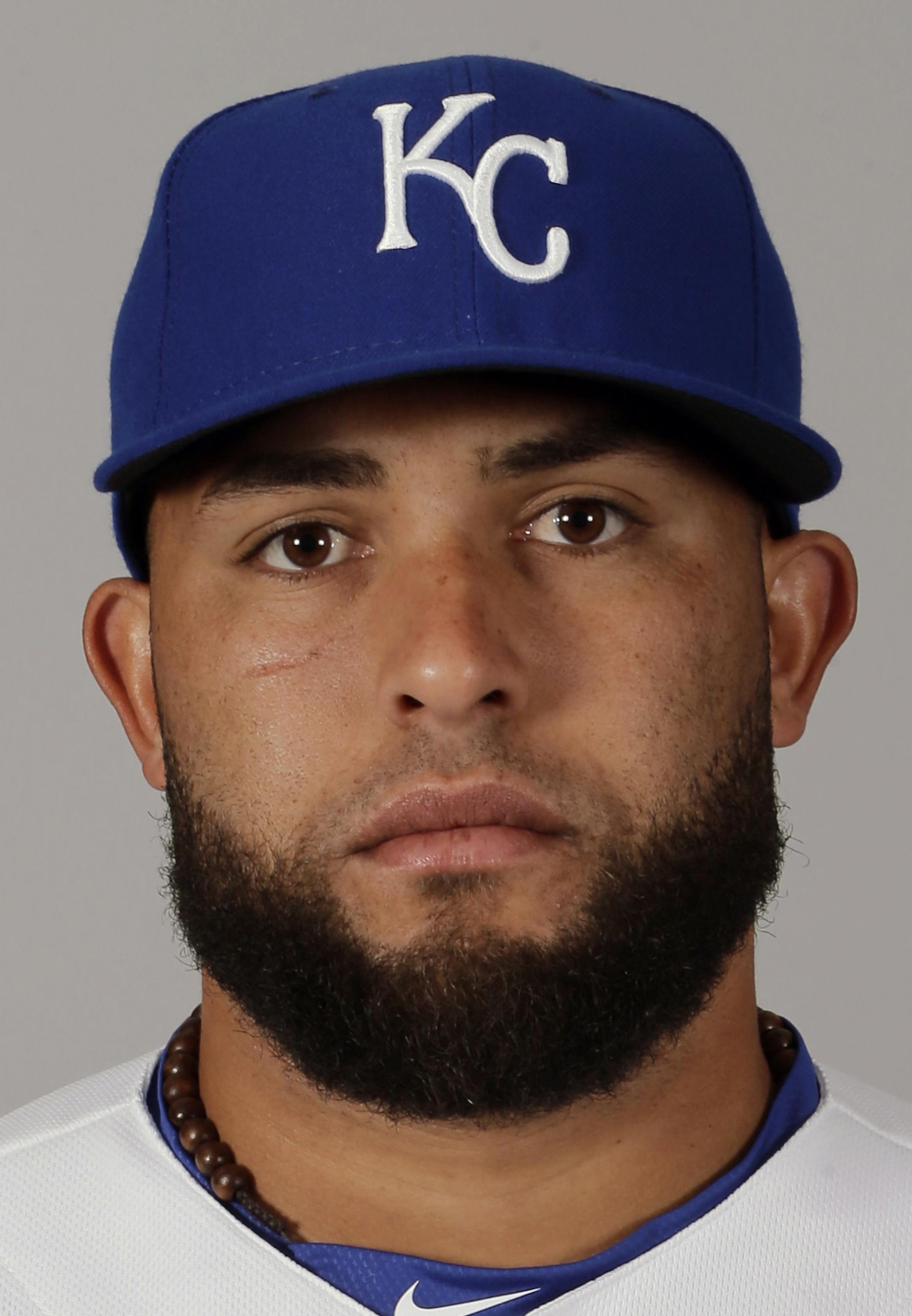 This is a 2016 photo of Kelvin Herrera of the Kansas City Royals baseball team. This image reflects the Kansas City Royals active roster as of Thursday, Feb. 25, 2016, when this image was taken. (AP Photo/Charlie Riedel)