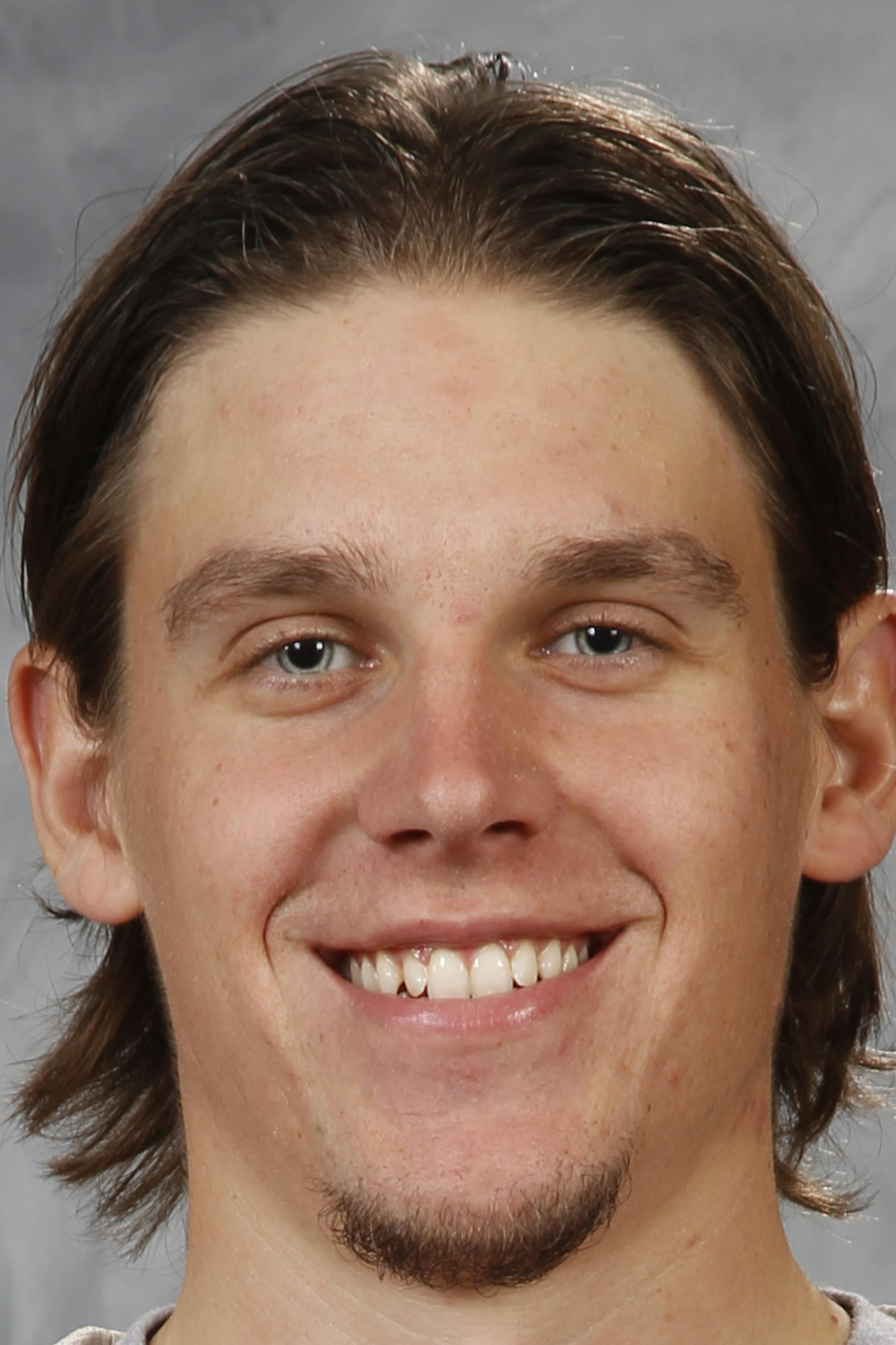 ST. PAUL, MN - SEPTEMBER 18: Erik Haula #56 of the Minnesota Wild poses for his official headshot for the 2014-2015 season on September 18, 2014 at the Xcel Energy Center in St. Paul, Minnesota. (Eric Miller/NHLI via Getty Images) *** Local Caption *** Erik Haula ORG XMIT: 503032693