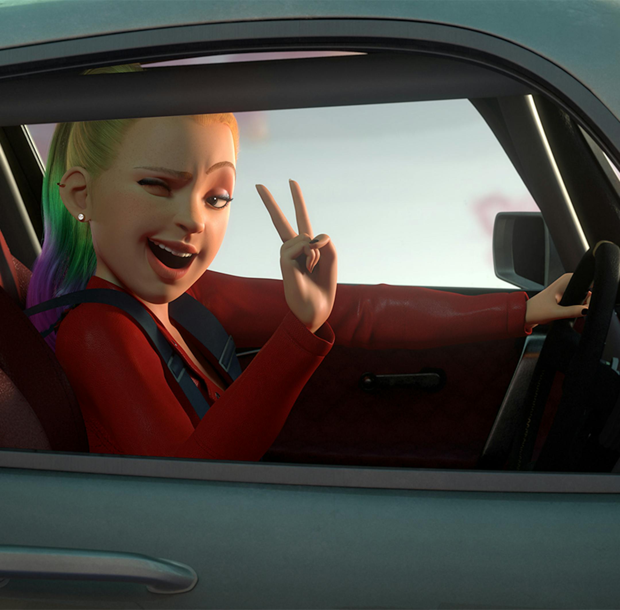 A scene from the animated Netflix series "Fast & Furious: Spy Racers."