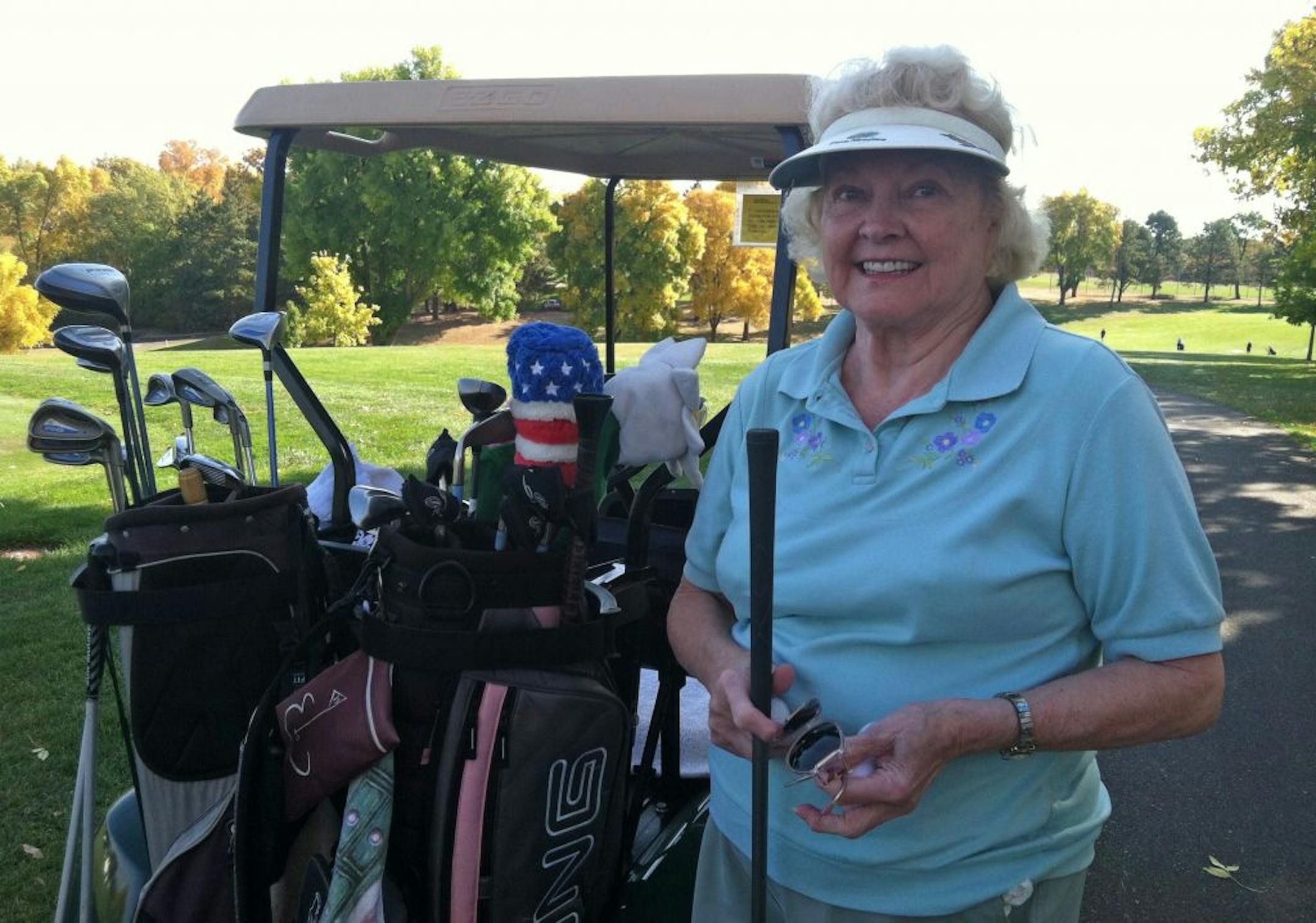 Joyce Carbone of Maplewood, a member at Keller Golf Club in St. Paul for 50 years, wasn't going to miss the chance Sunday to play a last round there before it closes for a major renovation of the course and clubhouse.