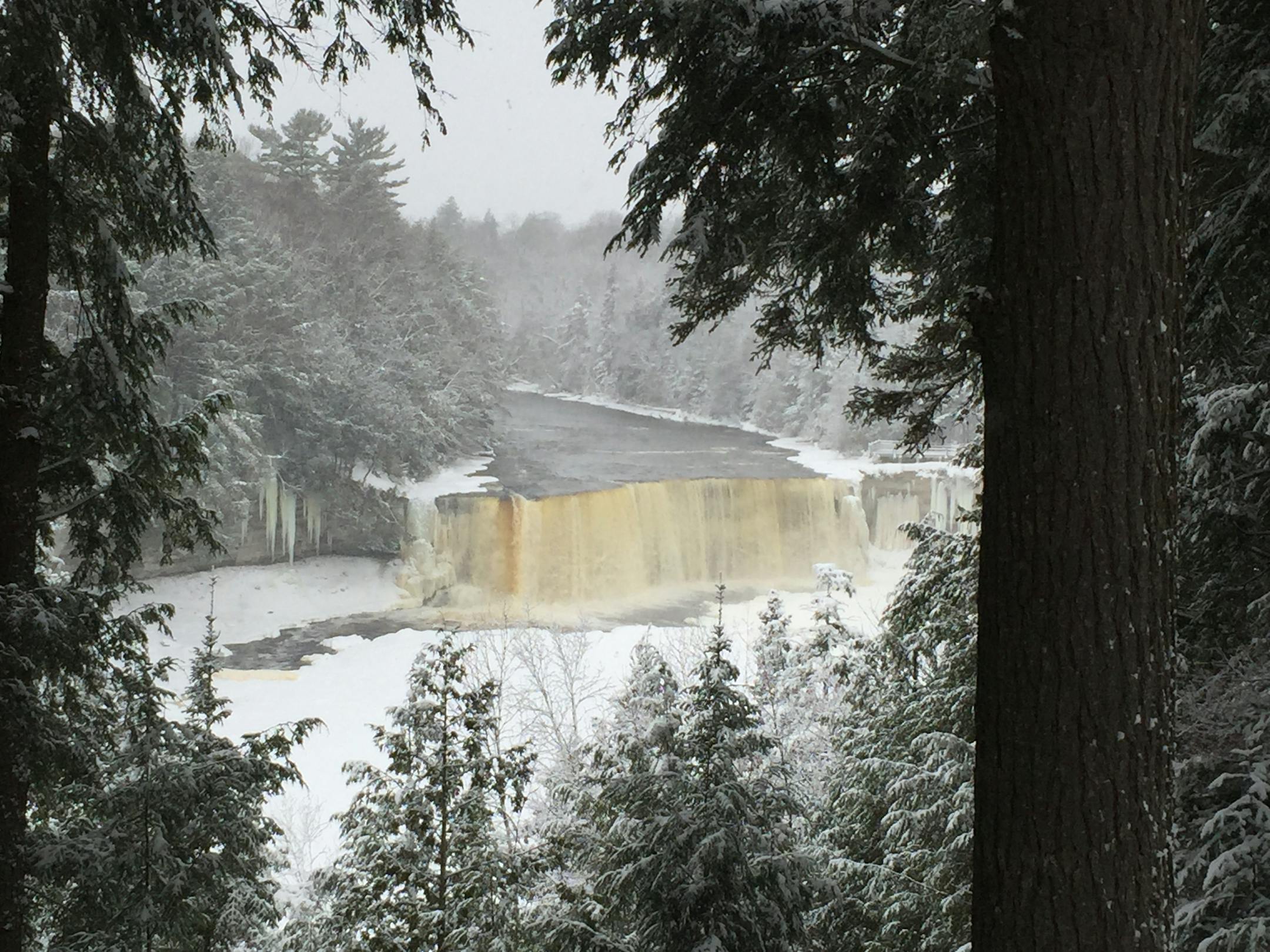 A view of Tahquamenon Falls in Michigan's Upper Peninsula.
