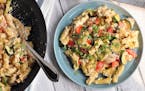 Skillet Chicken, Zucchini and Ricotta Pasta. Photo by Meredith Deeds * Special to the Star Tribune