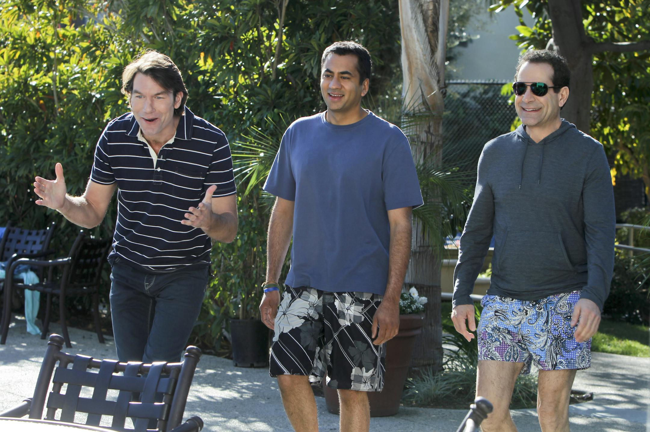 "Pilot" -- CBS√É¬¢√Ç¬Ä√Ç¬ôs new single camera comedy WE ARE MEN is about four single guys living in a short-term apartment complex who unexpectedly find camaraderie over their many missteps in love. Carter (Chris Smith), was just ditched at the altar and is eager to re-enter the dating scene; Frank Russo (Tony Shalhoub, right) is a four-time divorce who still fancies himself a ladies man; Gil Bartis (Kal Penn, center), who was cau