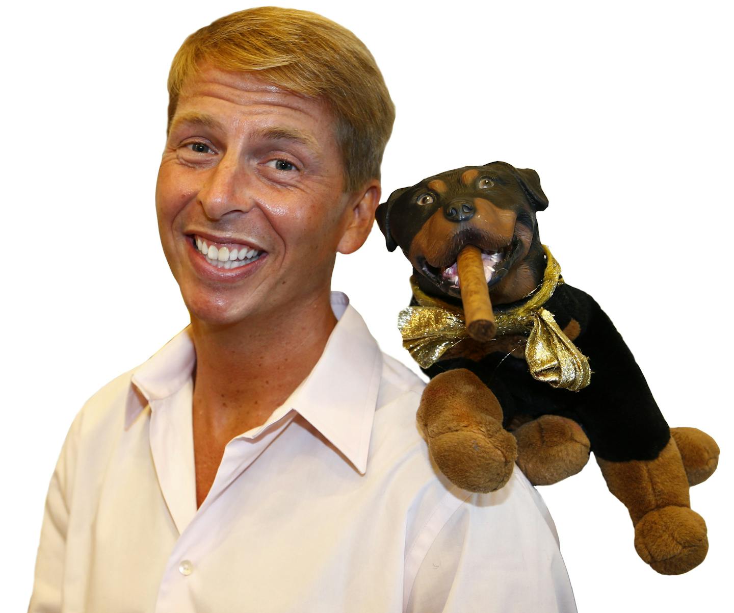 Adult Swim at Comic-Con International : San Diego 2014. Jack McBrayer and Triumph attend at the Triumph/McBrayer press hour. Friday, July 25th, 2014. San Diego, California. Ph: Jeremy Freeman/Cartoon Network