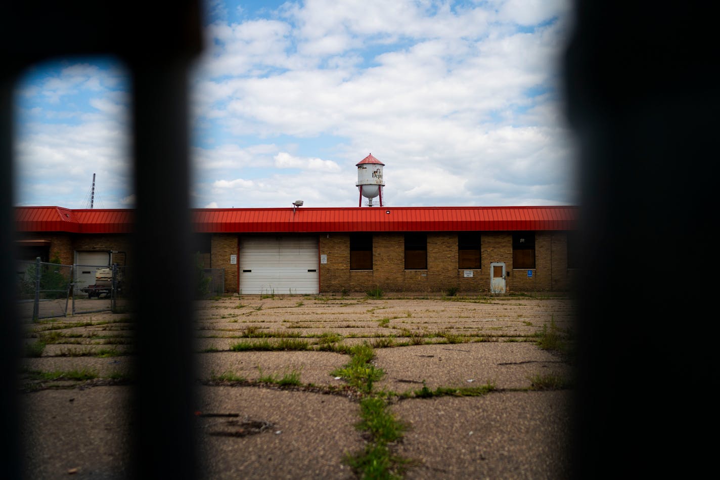 The former Roof Depot site during a rally in East Philips in support of an urban farm on Sunday, August 1, 2021, in Minneapolis.