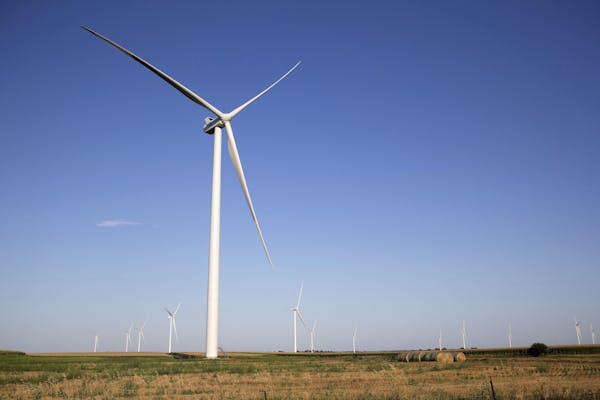 Xcel wants to expand a program that allows customers to connect their usage to wind and solar sources. (Megan Farmer/Omaha World-Herald via AP)