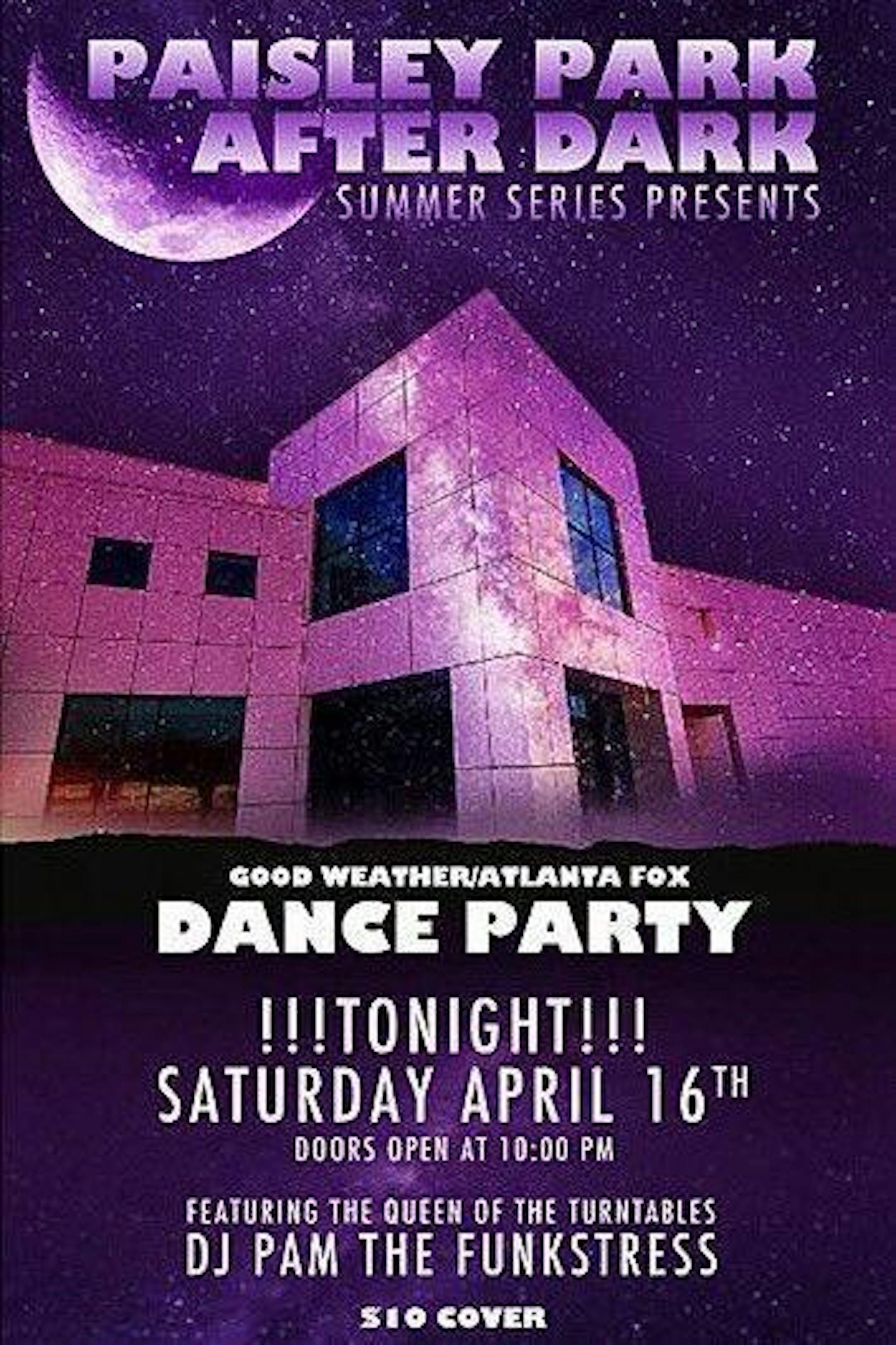 Prince announced his party on his Twitter account.