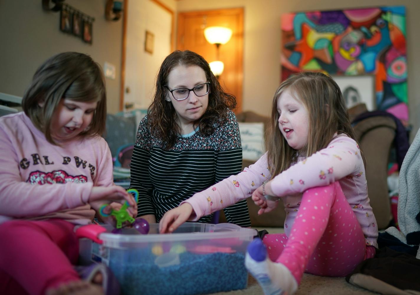 Linsey Rippy's daughters, Madi, 12, and Sydney, 9, have both had heart transplants. The girls take anti-rejection drugs that sap their ability to fight disease, but rely on others around them being vaccinated.