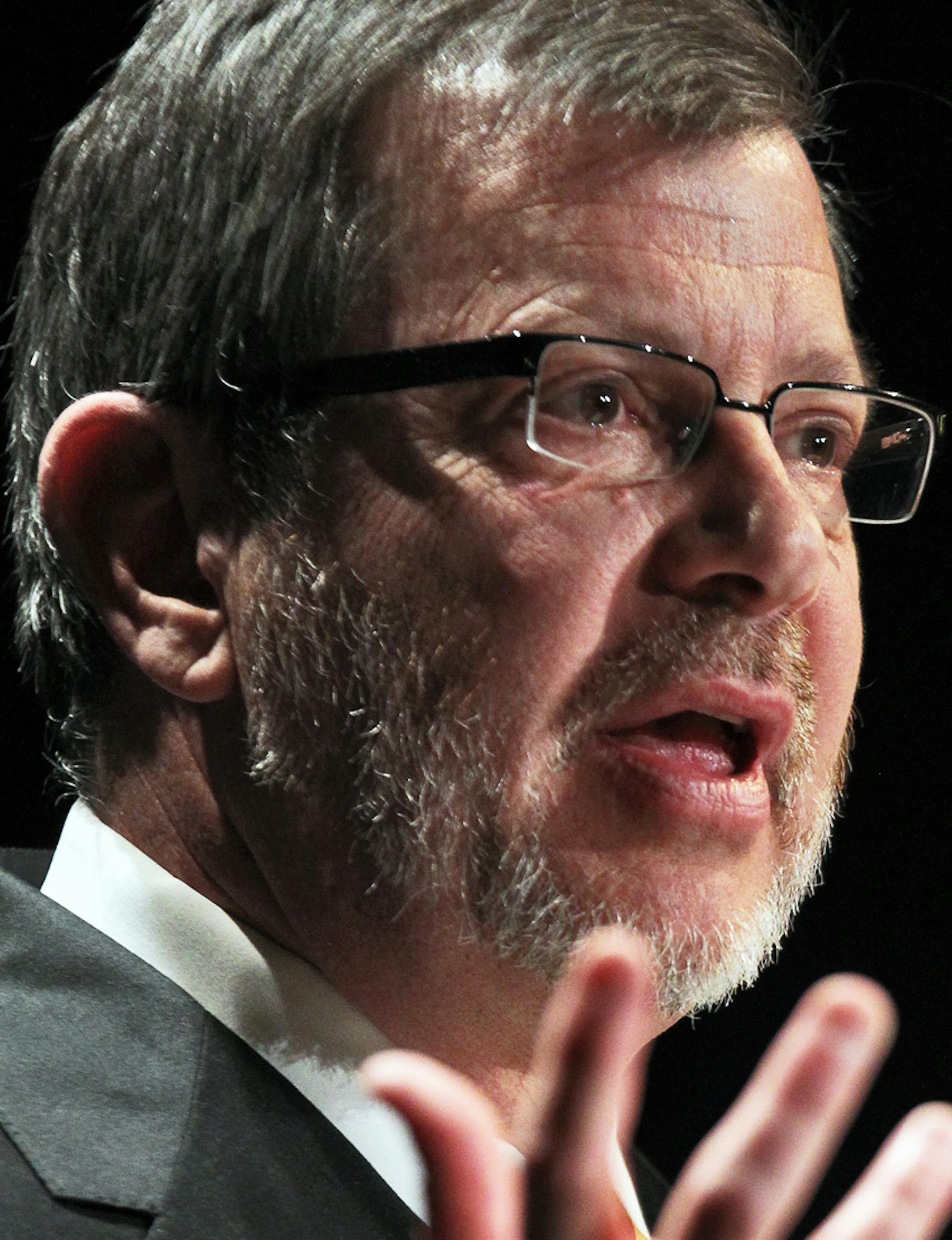 U of M president Eric Kaler gave his State of the University address at Coffman Theatre in March 2013.
(MARLIN LEVISON/STARTRIBUNE(mlevison@startribune.com (cq -)