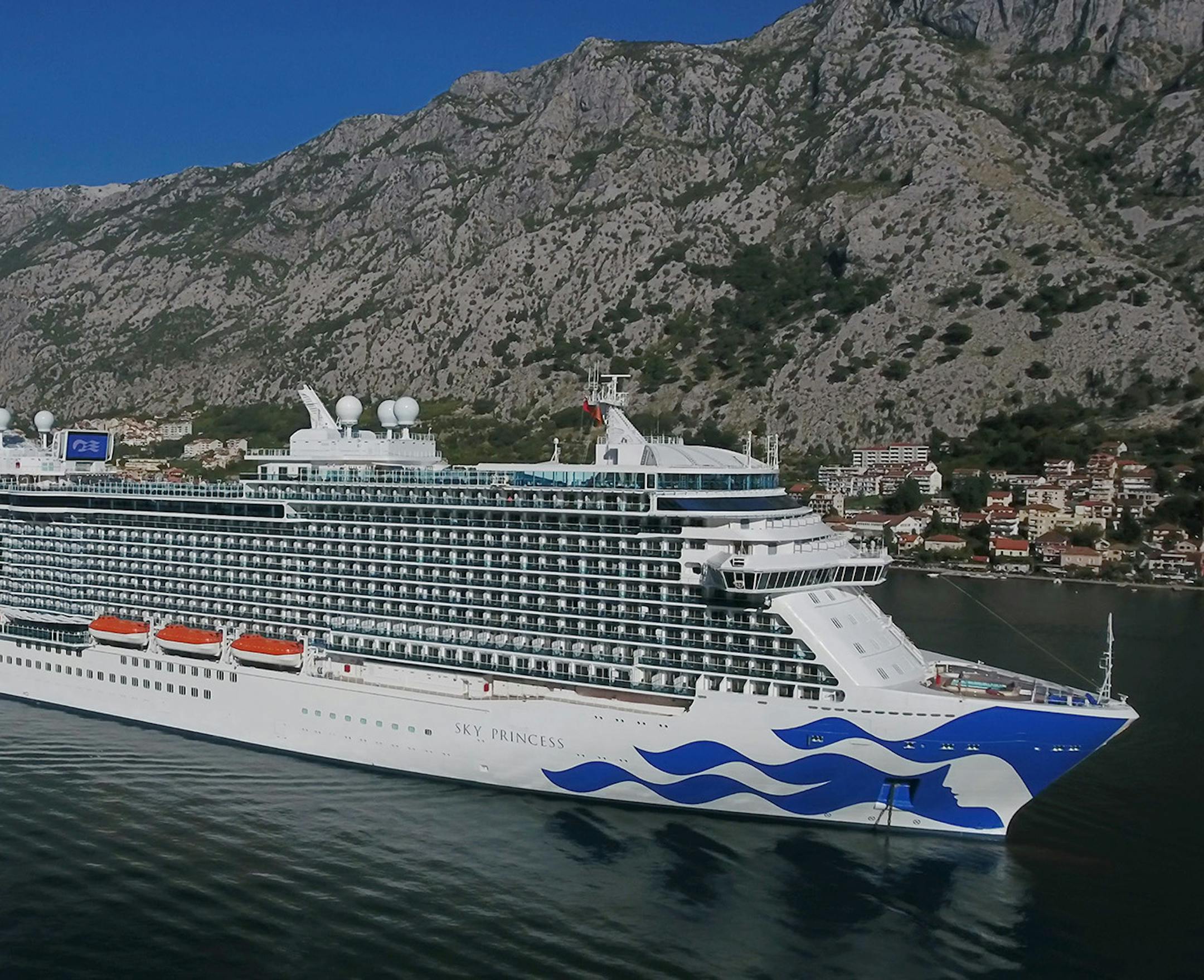 The Sky Princess in Kotor, Montenegro. (Princess Cruises/TNS)