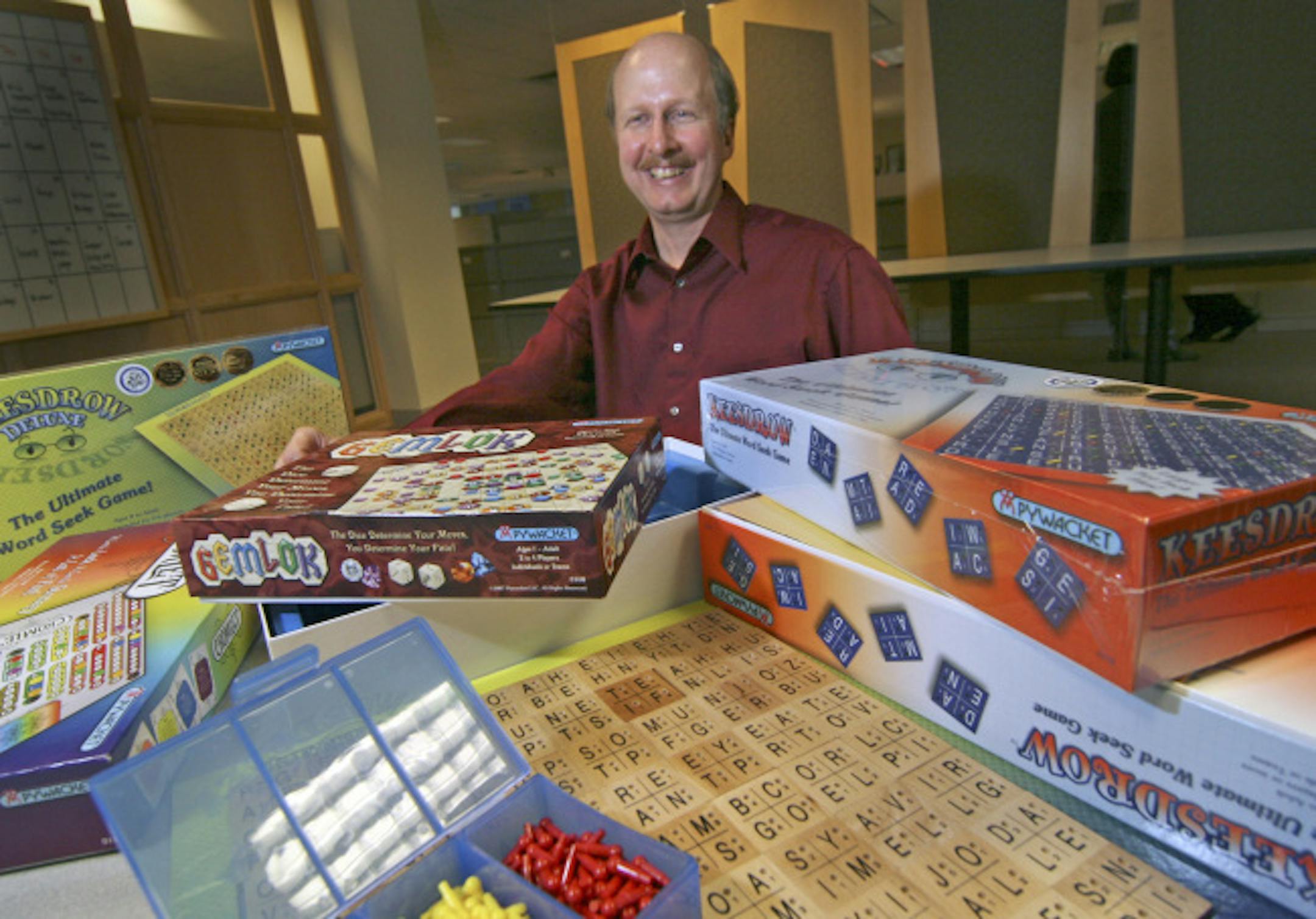 Donald Myer of St. Cloud talks about how he invents board games in his dreams. His new game 'Keesdrow is now available in stores.