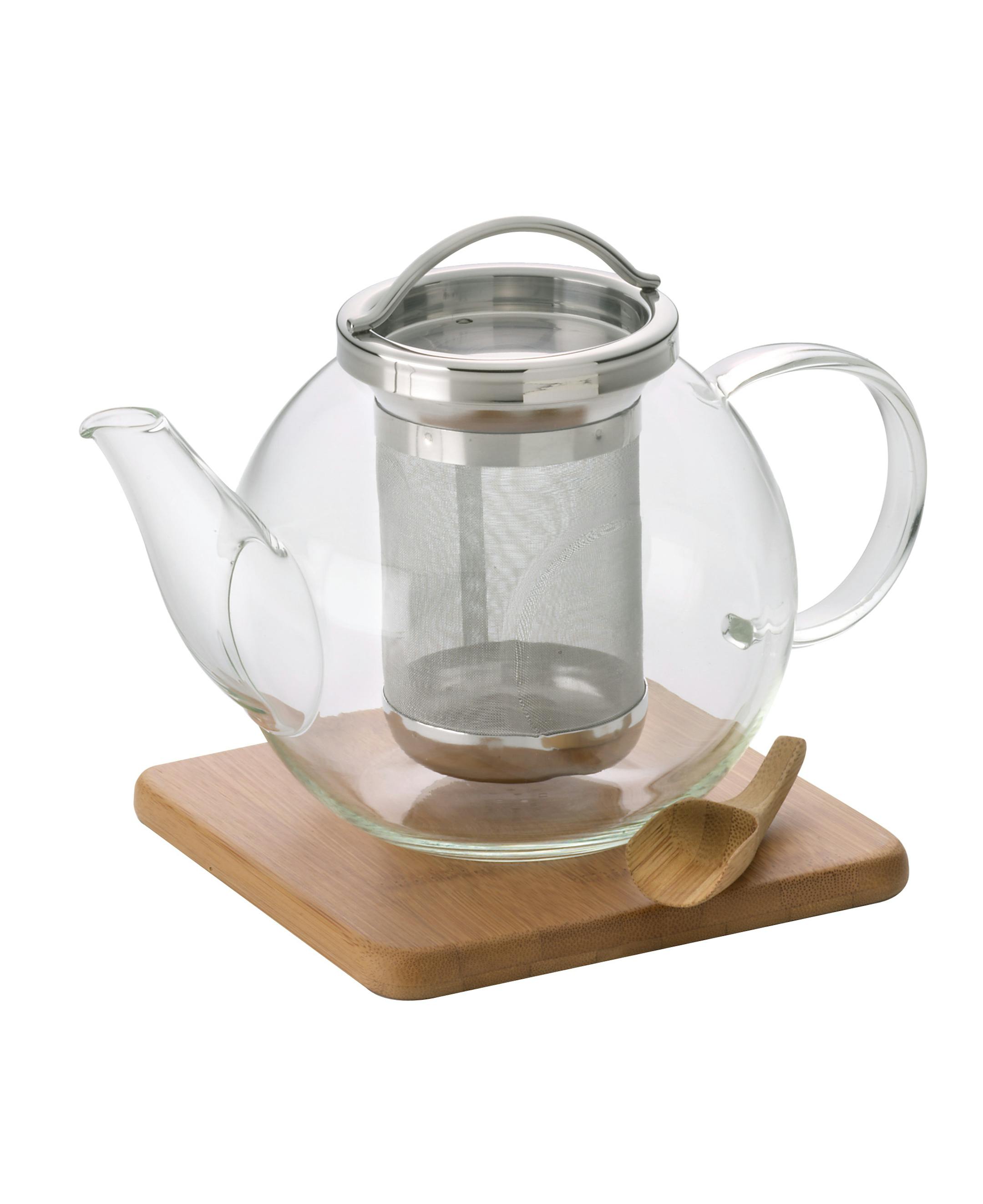 Handblown glass teapot