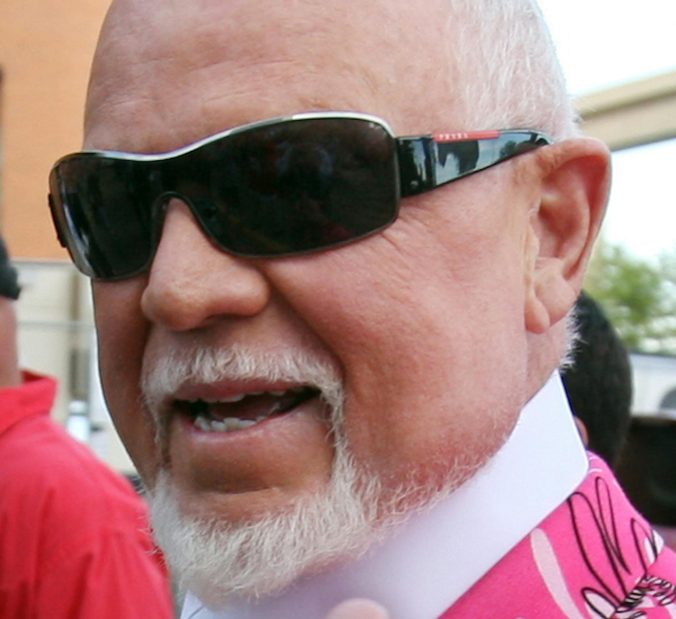 Don Cherry, announcer on CBC's "Hockey Night in Canada," arrives for Game 2 of the NHL hockey Stanley Cup finals between the Pittsburgh Penguins and the Detroit Red Wings in Detroit, Sunday, May 31, 2009. ORG XMIT: MIMH102
