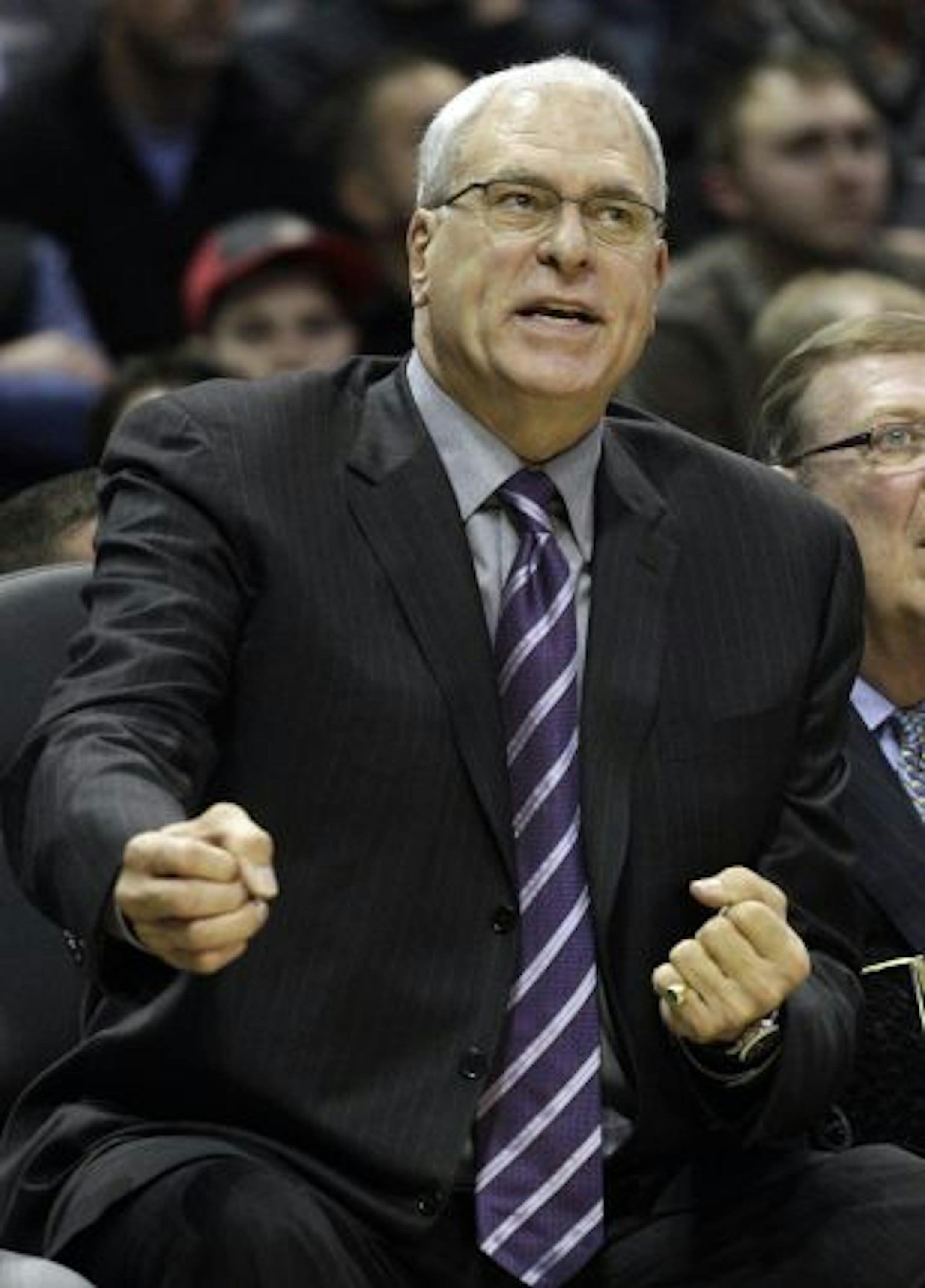 Los Angeles Lakers coach Phil Jackson