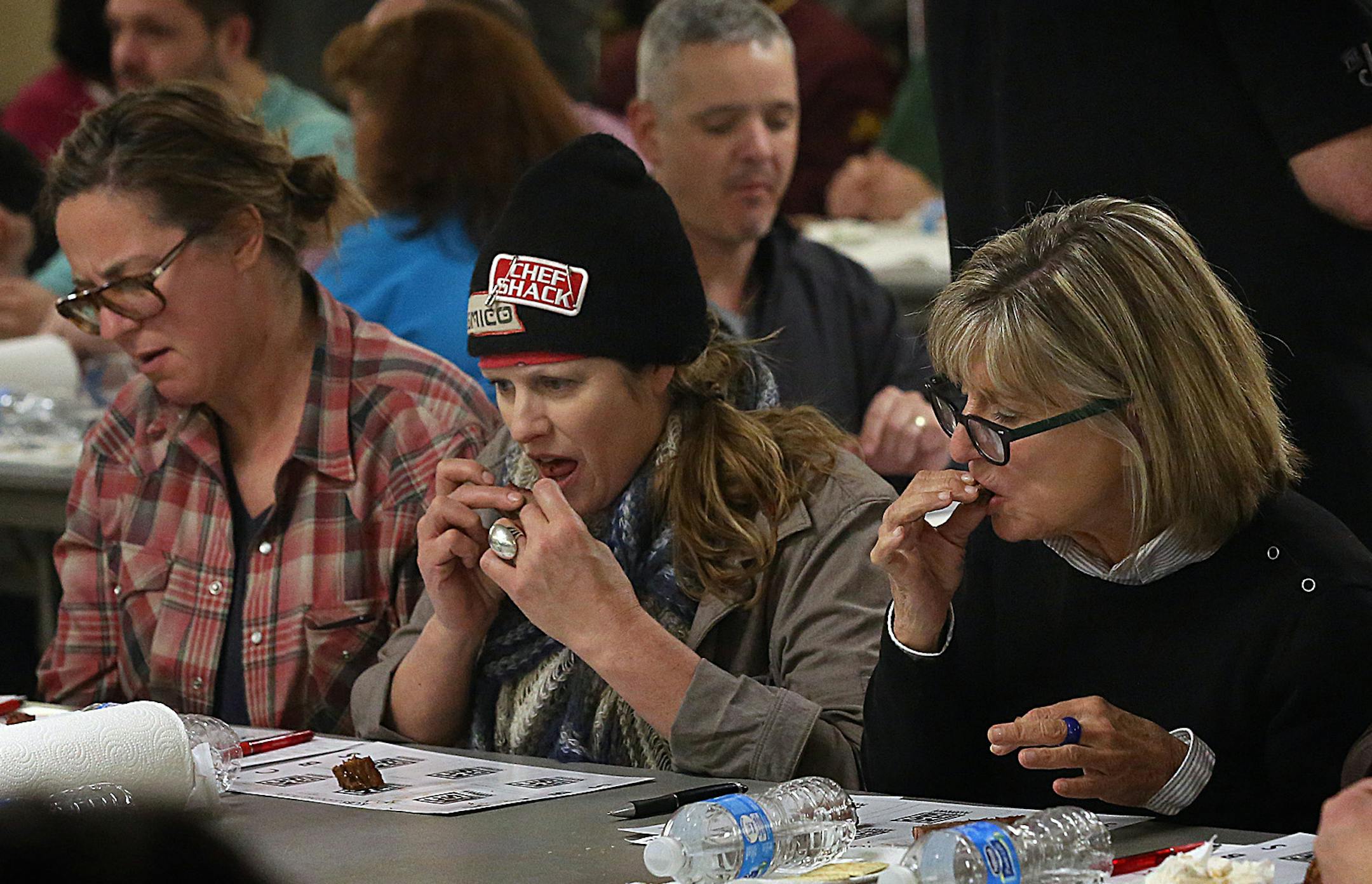 Judges taste brisket entries. ] JIM GEHRZ ï james.gehrz@startribune.com / Owatonna, MN / March 28, 2015 /12:00 PM - BACKGROUND INFORMATION: Becoming a certified BBQ judge is tough work, but somebody has to do it. We attend a certification class in Owatonna, one of only two in the state this year. We'll look at who does it, how stringent are the qualifications, and learn the nuance of great BBQ.