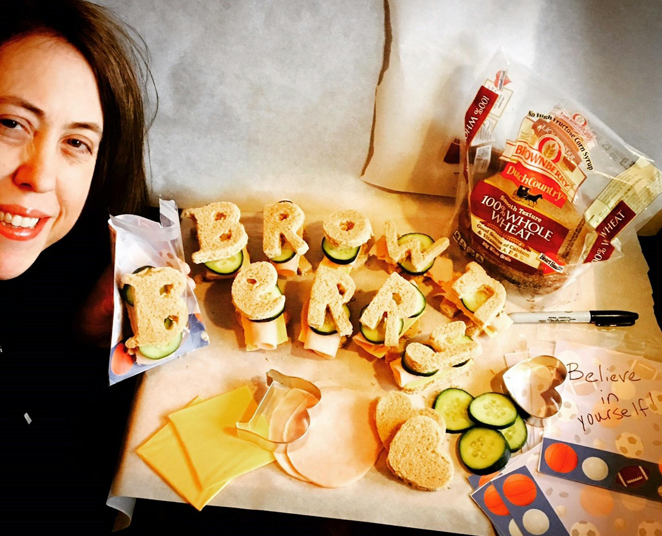 Stillwater local Heidi Burns showed off her favorite sandwich selfie on Instagram and it looked so delicious that she has been named one of the winners in BrownberryÆ Breadís #BreadSelfieChallenge this year. Burns will be awarded $10,000 for her selfie-taking skills and her love for bread and sandwiches. Photo by Heidi Burns/provided