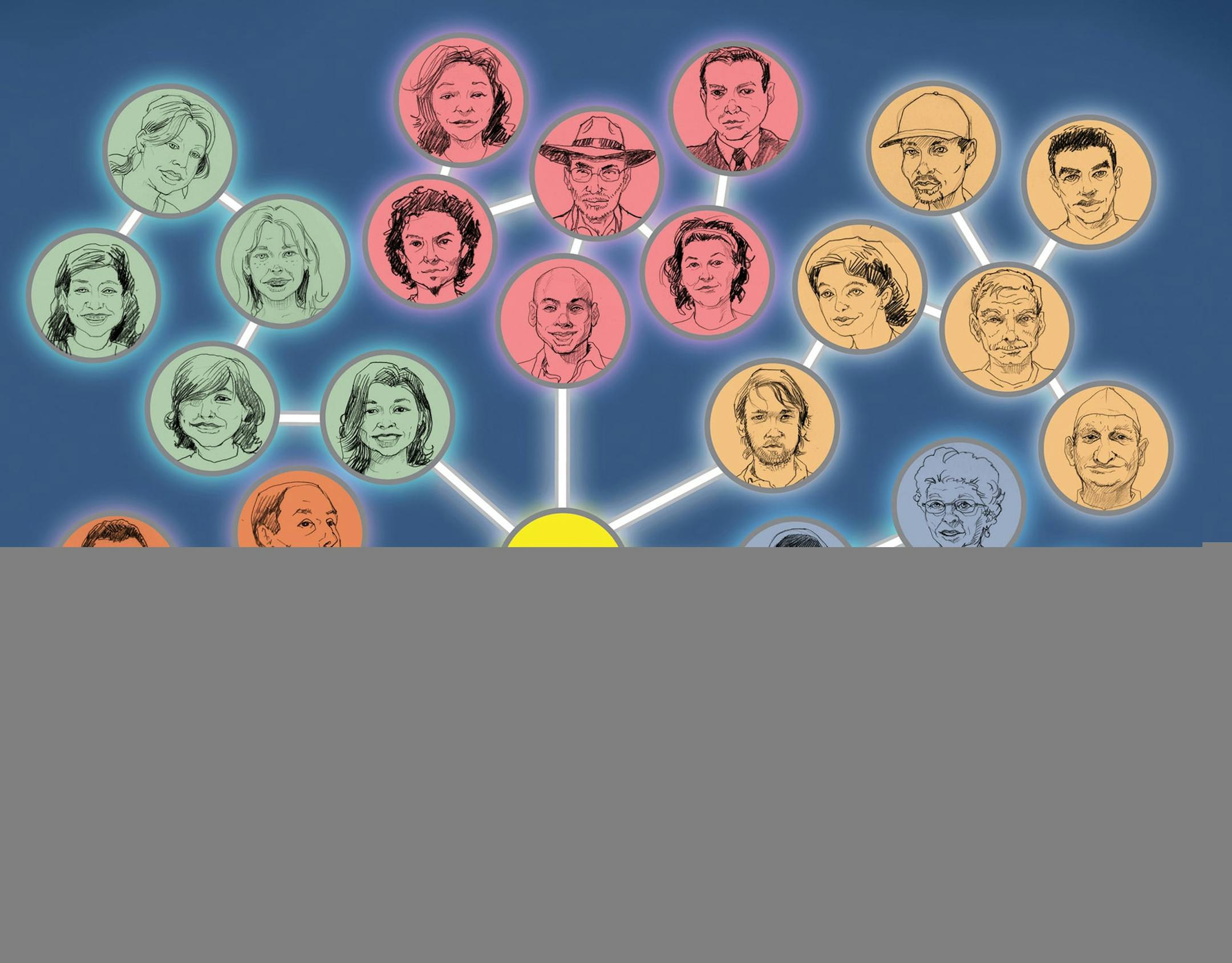 300 dpi Chuck Todd illustration of a woman staying connected to all of her networks of contacts through one connection point service on her iPhone. Bay Area News Group 2012<p> krtnational national; krtworld world; krt; krtcampus campus; mctillustration; 01027000; ACE; ENT; internet; krtentertainment entertainment; cc contributed todd; cellphone cell phone; facebook; iphone; smartphone smart phone; social media; twitter; 2012; krt2012 ORG XMIT: 1103145