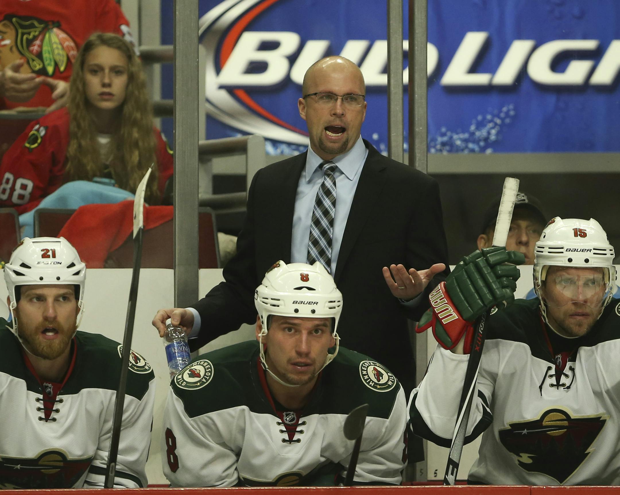 Minnesota Wild head coach Mike Yeo.
