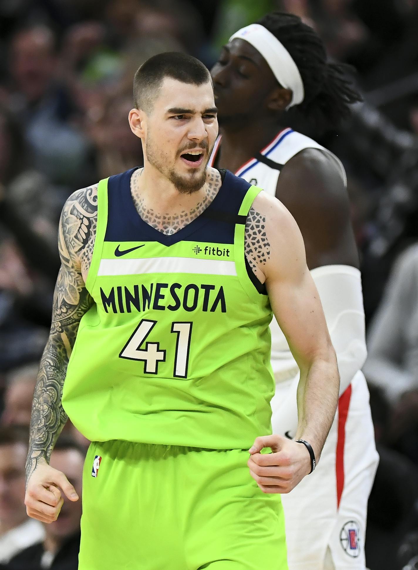 In Wolves fans' glimpses of Juancho Hernangomez after the trade with Denver, he was a double-digit scorer over 14 games.