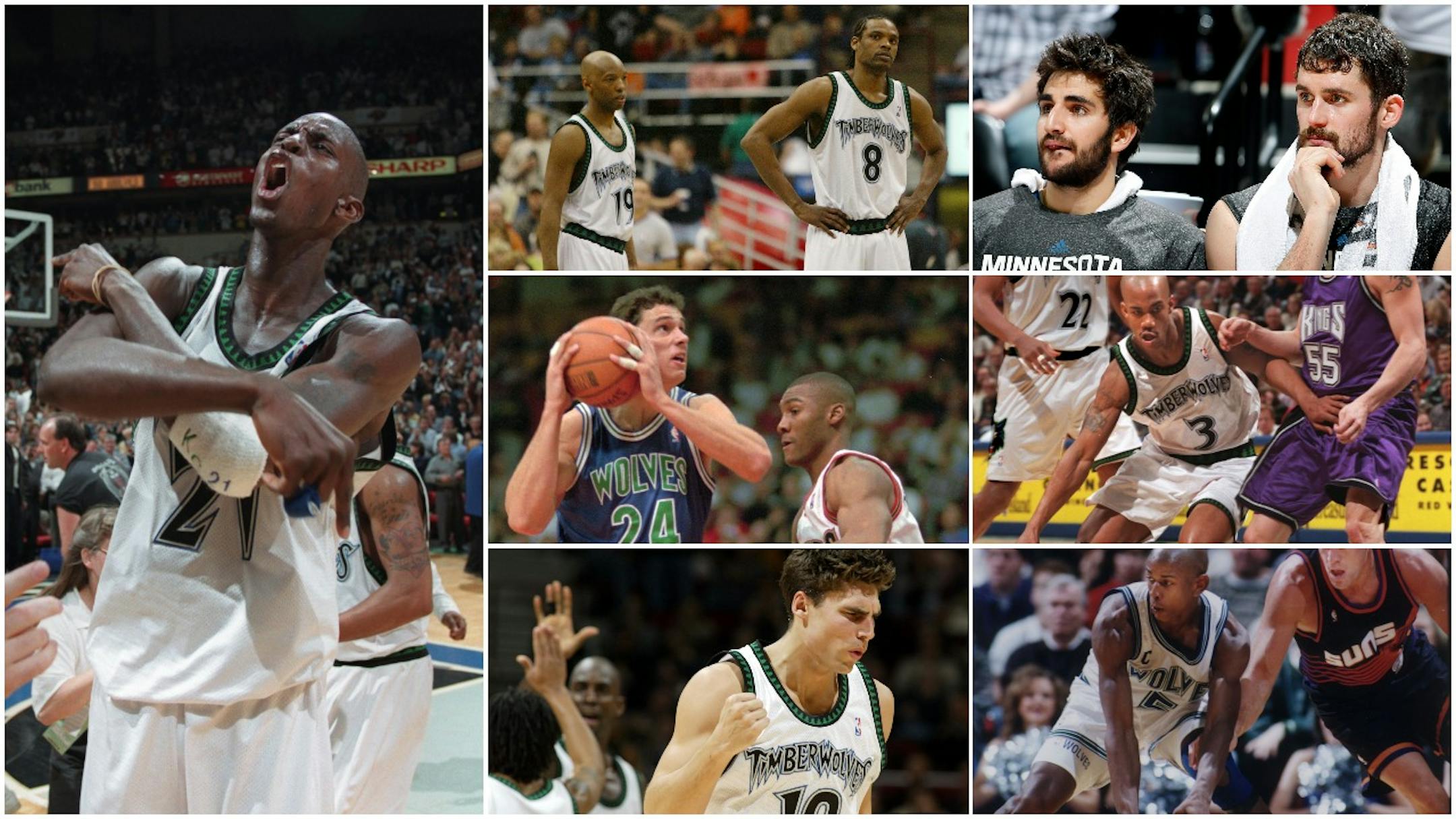 Kevin Garnett leads the pack for the Timberwolves. But after that, some names that come to mind when talking about all-time greats (for however short): Latrell Sprewell, Sam Cassell, Tom Gugliotta, Wally Szczerbiak, Doug West, Stephon Marbury, Kevin Love and Ricky Rubio.