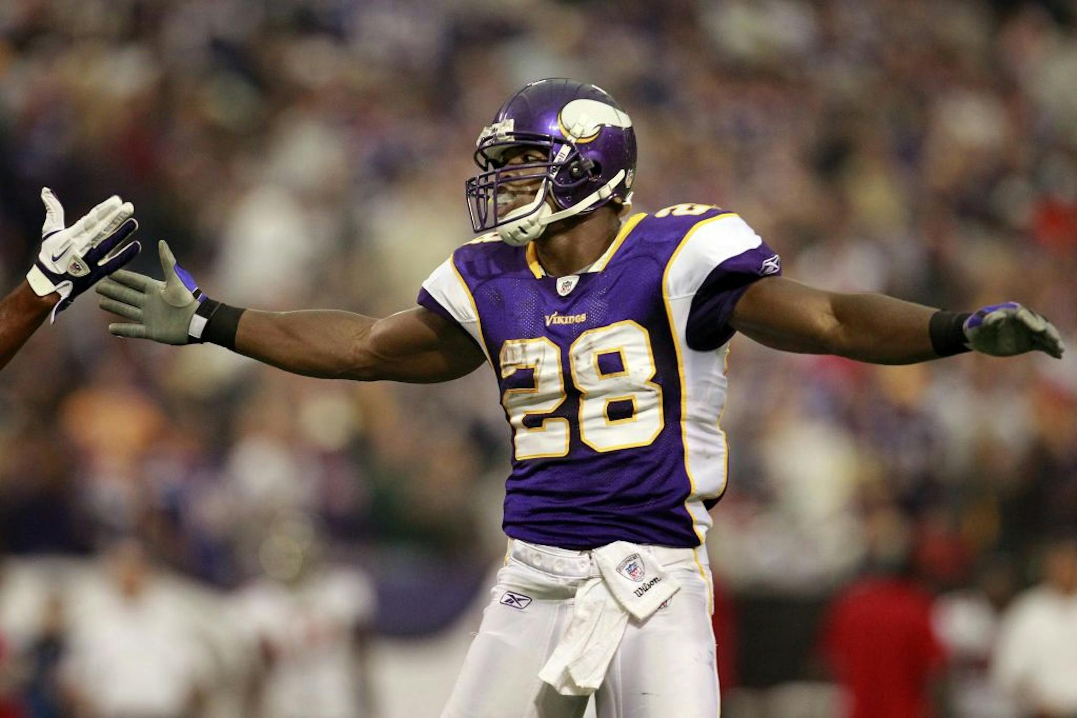 Adrian Peterson was happy in the first quarter after he scored a 1-yard touchdown. But after losing to Tampa Bay on Sunday at the Metrodome, he felt stunned and a little numb. "We play this game to win and we lost," he said.