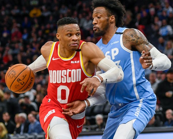 Houston guard Russell Westbrook says he's tested positive for COVID-19.