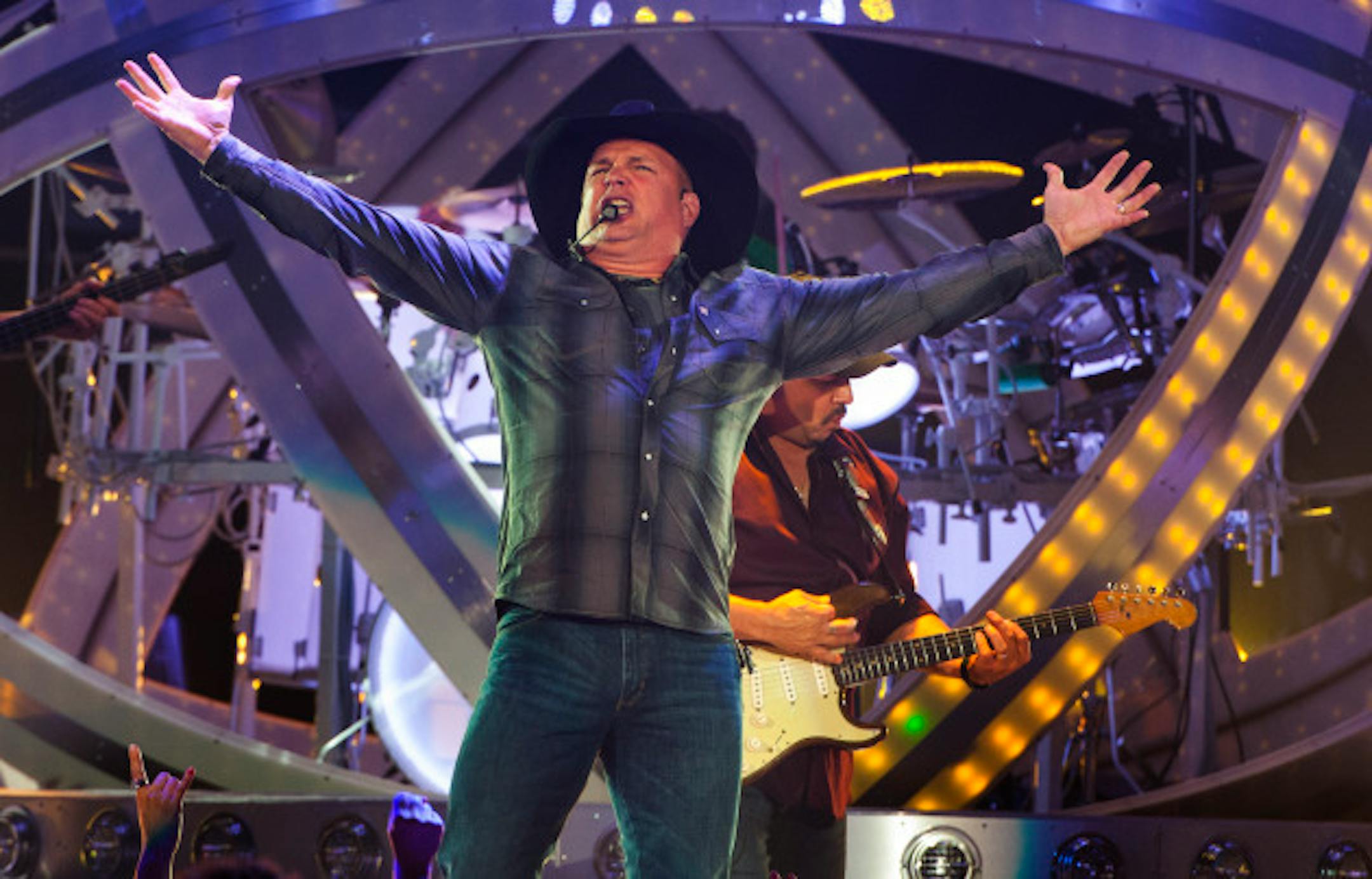 Garth Brooks kicked off his first tour in 16 years at Allstate Arena in Rosemount, Ill., in early September. / Photo by Barry Brecheisen/Invision/AP