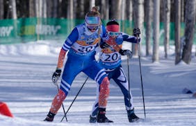 The 2023 Junior Nationals Cross Country Ski Championships Skate Mass Start Race at Birch Hill Recreation Area in Fairbanks, Alaska Thursday, March 16,