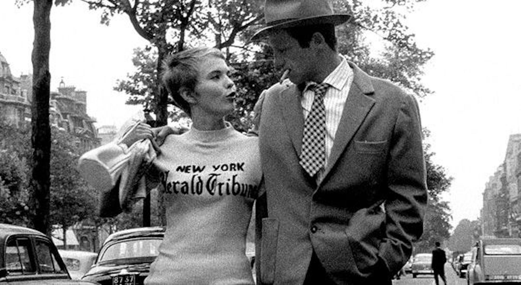 Jean Seberg and Jean-Paul Belmondo in Jean-Luc Godard's "Breathless."