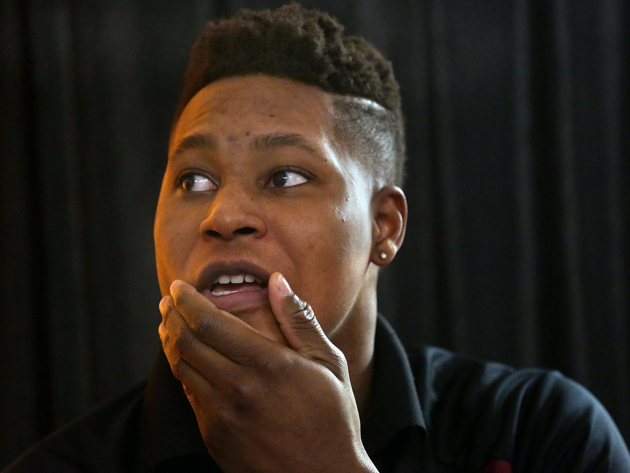 Kamal Martin, a quarterback at Burnsville High School, signed a National Letter of Intent to play linebacker for the Gophers