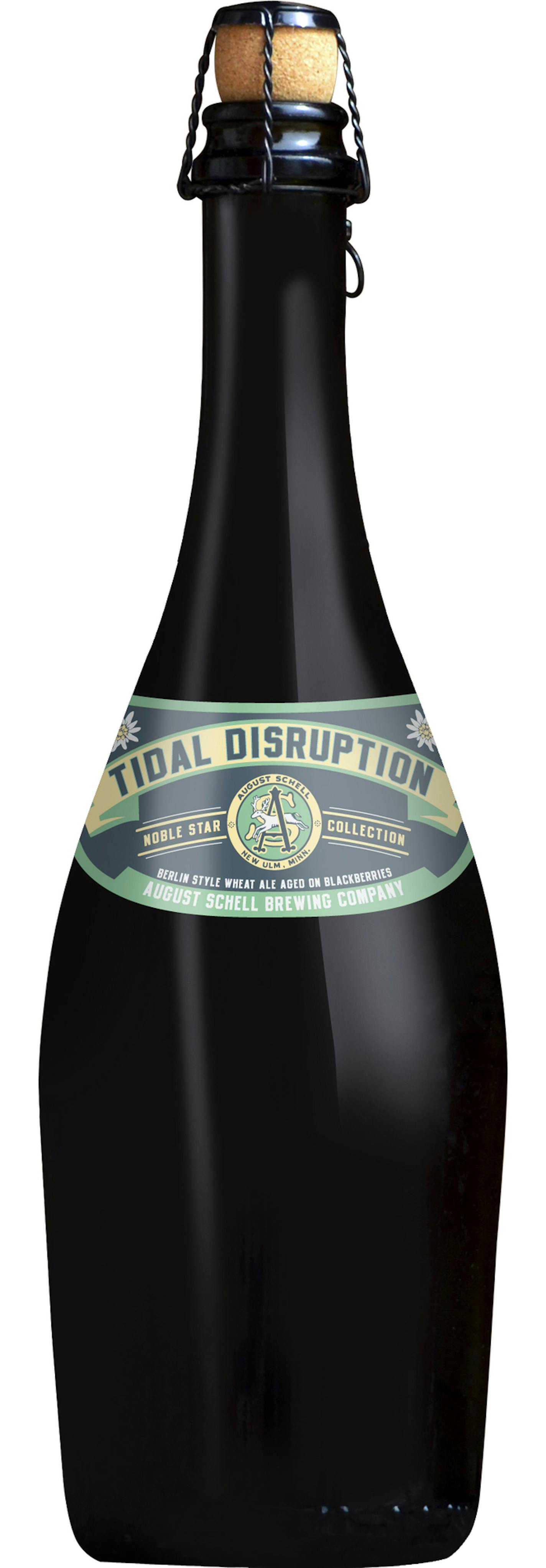 The dark purple Tidal Disruption by August Schell Brewing Co. was aged on blackberries.