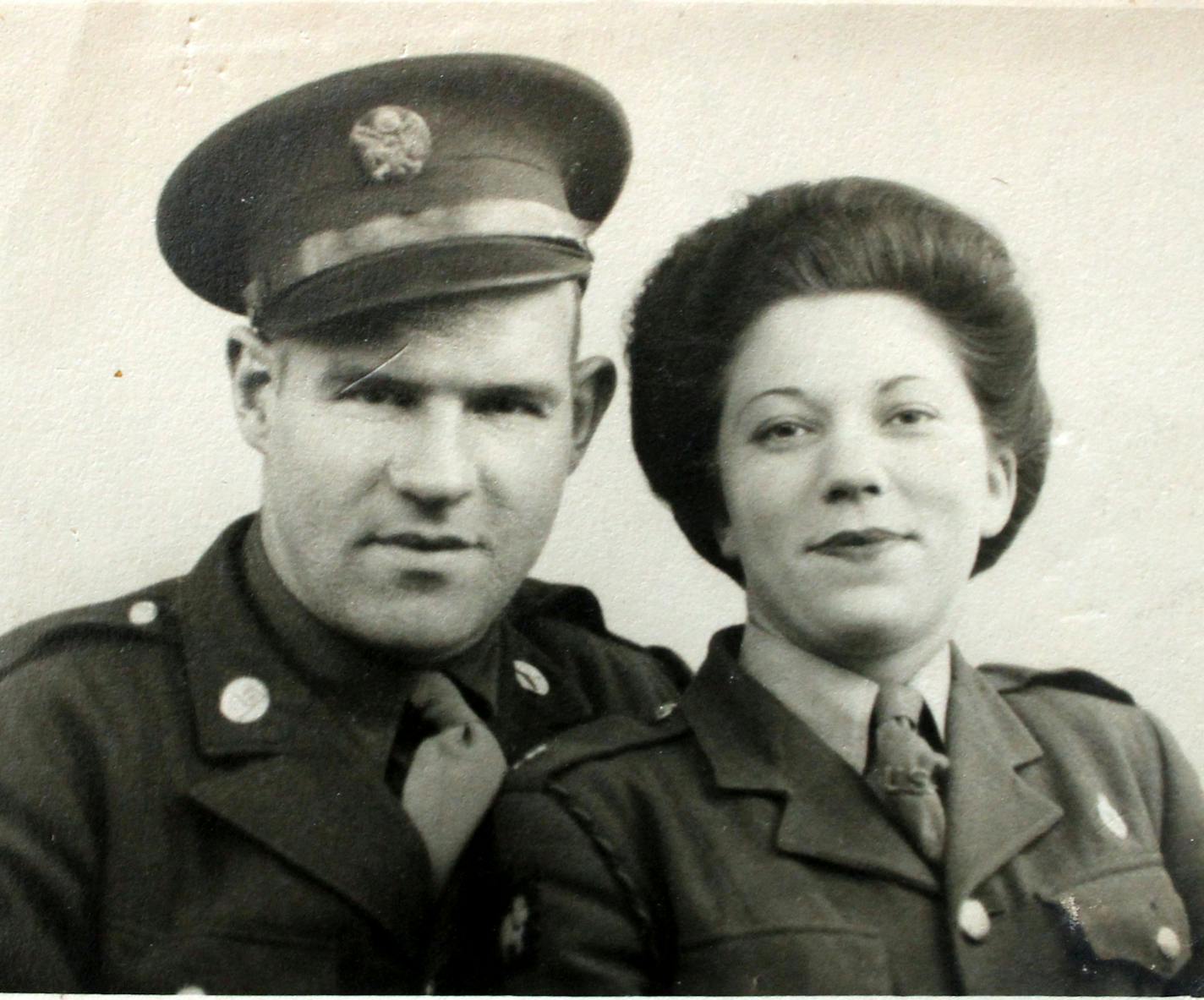 Raymond and Rae Zurovcik, "Big Ray and Little Rae," during the war.