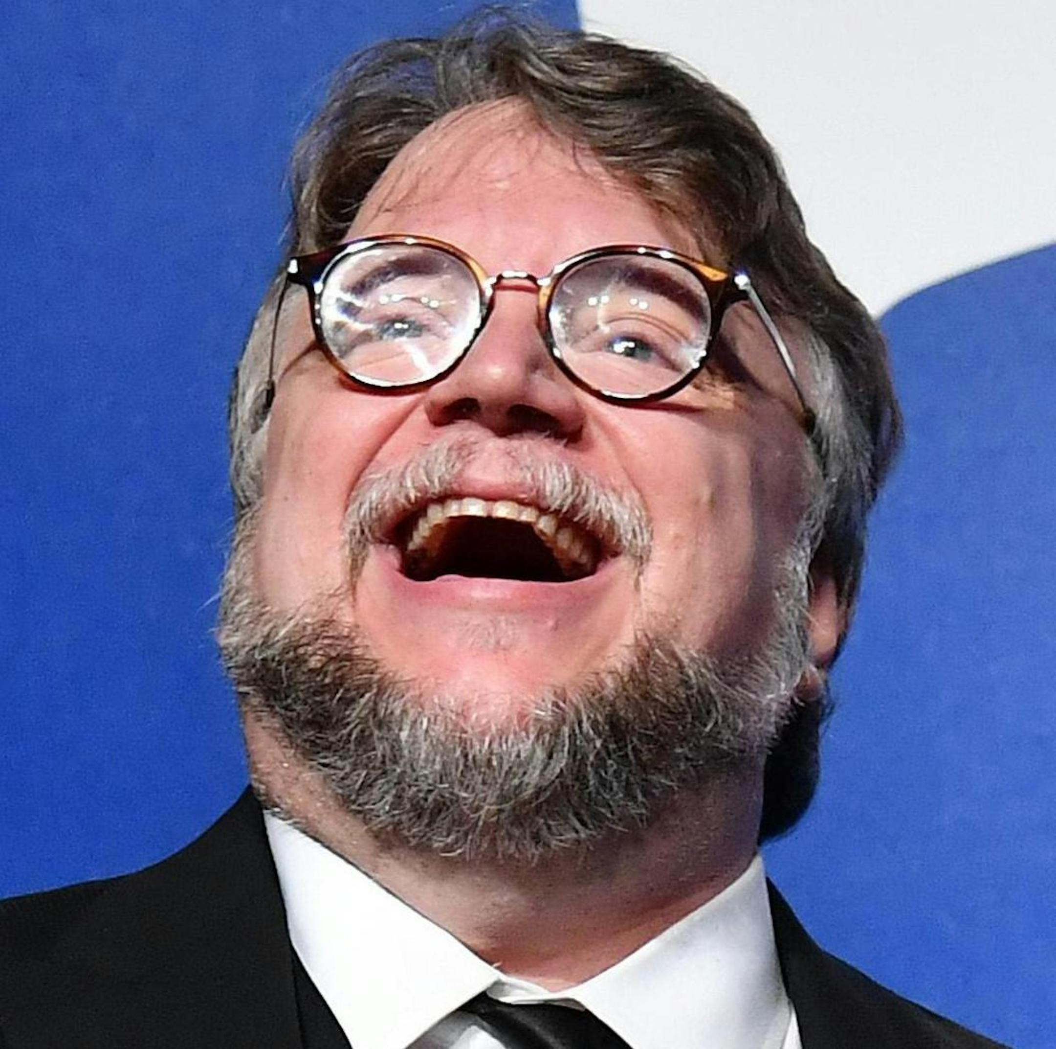 Mexican director Guillermo Del Toro holds the Golden Lion award for his movie 'The Shape of Water' after the award ceremony at the 74th annual Venice International Film Festival, in Venice, Italy, Saturday, Sept. 9, 2017. (Claudio Onorati/ANSA via AP)