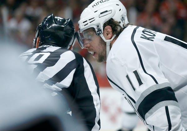 Center Anze Kopitar leads the Kings with 35 points.