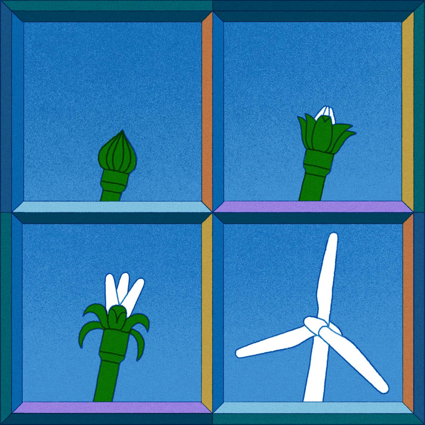 BC-OPINION-DEESE-CLEAN-ENERGY-ART-NYTSF— The New Climate Law Is Working. Clean Energy Investments Are Soaring. (Ege Soyuer for The New York Times) — ONLY FOR USE WITH ARTICLE SLUGGED— BC-OPINION-DEESE-CLEAN-ENERGY-ART-NYTSF— OTHER USE PROHIBITED.